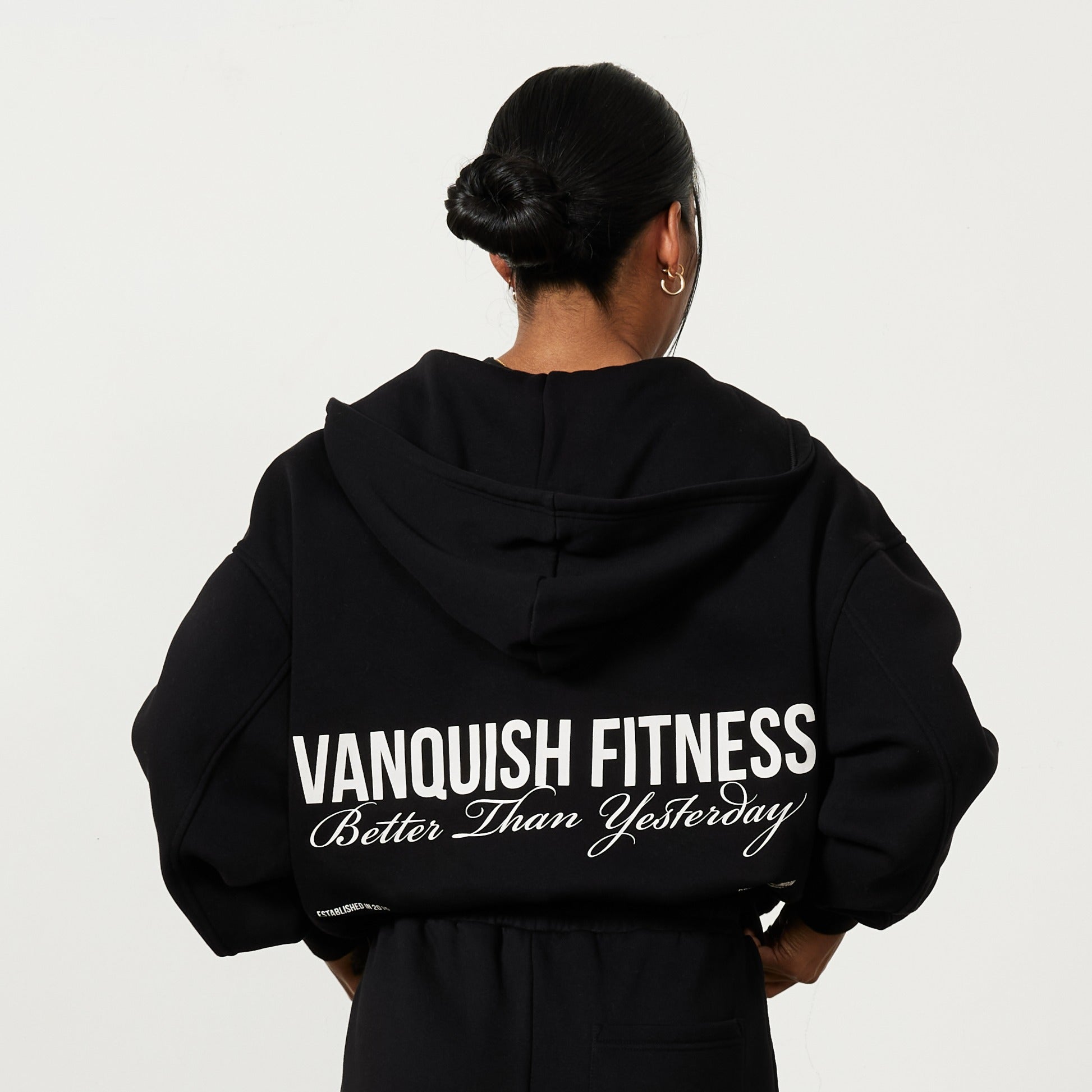 Vanquish Rejuvenate Black Oversized Full Zip Hoodie