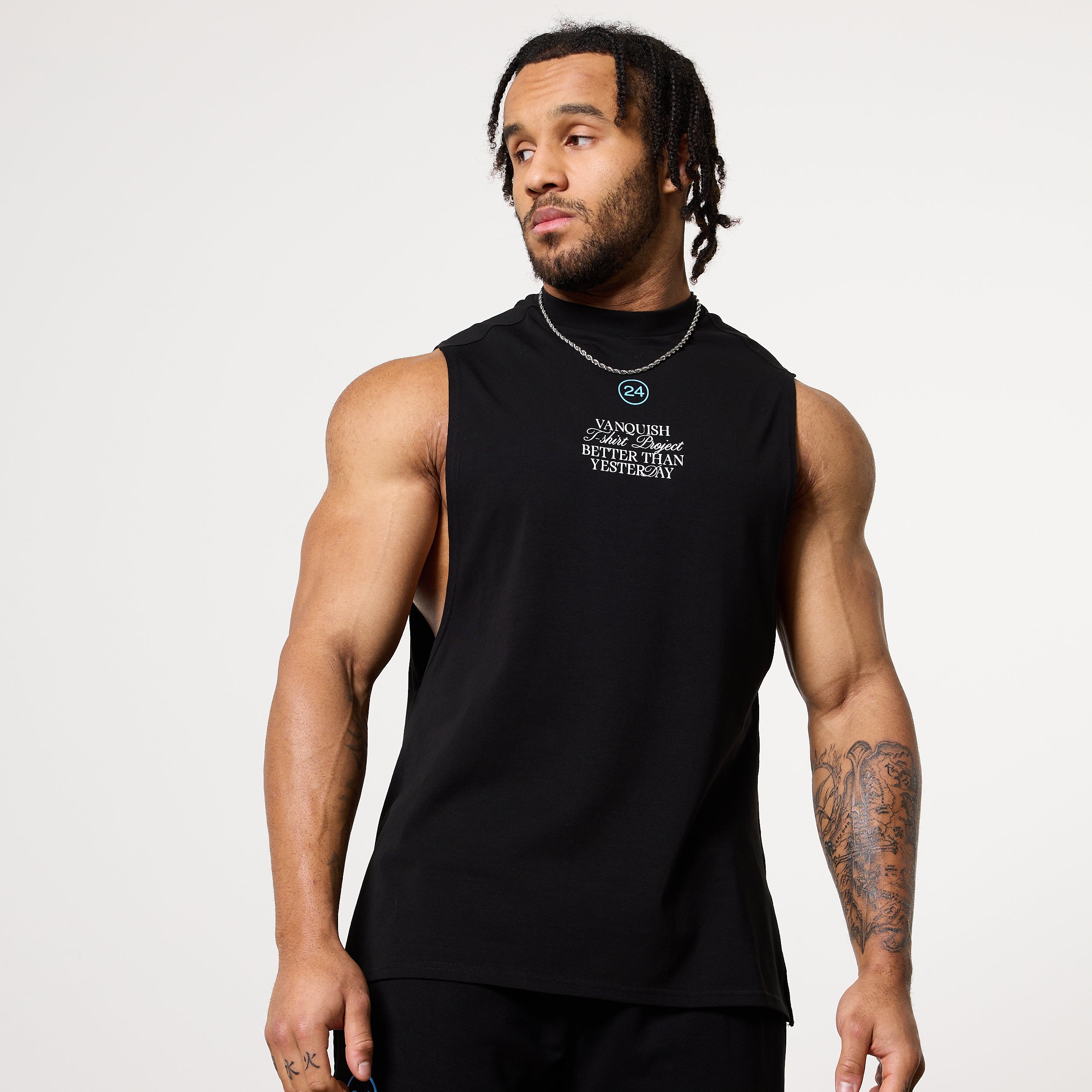 Vanquish TSP 2024 Collective Black Sleeveless Oversized T-Shirt
