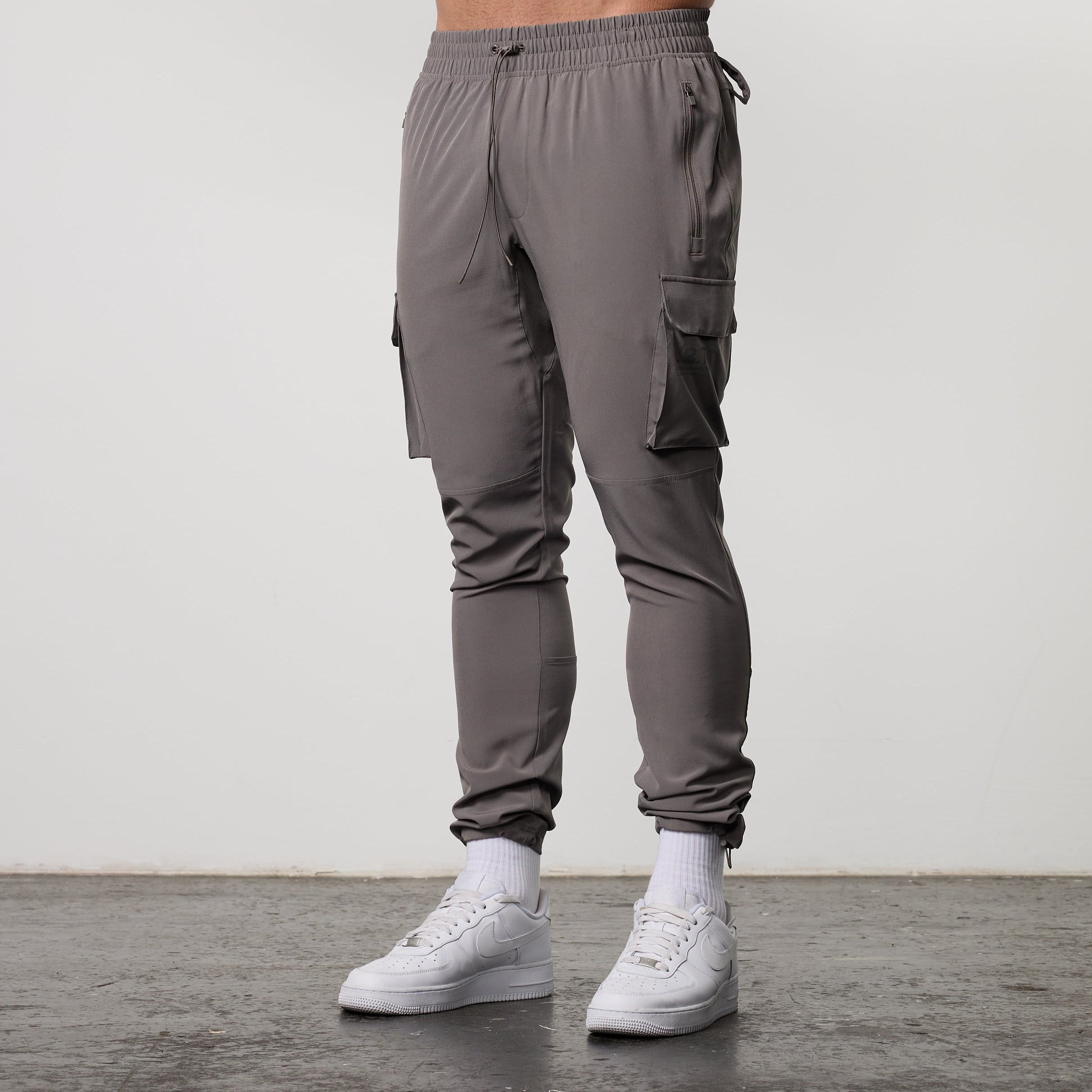 LRT Grey Performance Tapered Cargo Pants