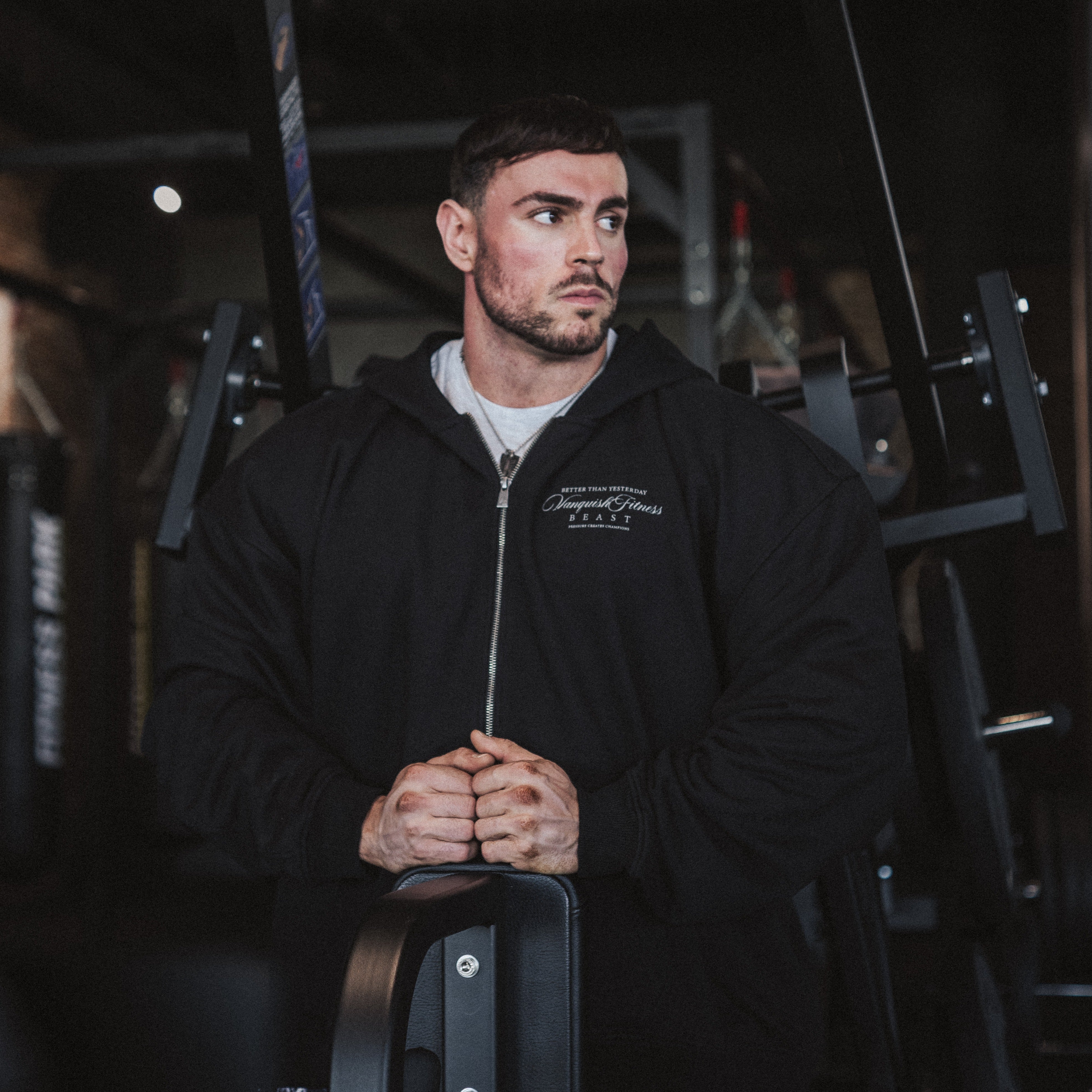 Vanquish x JBeast Black Oversized Full Zip Hoodie