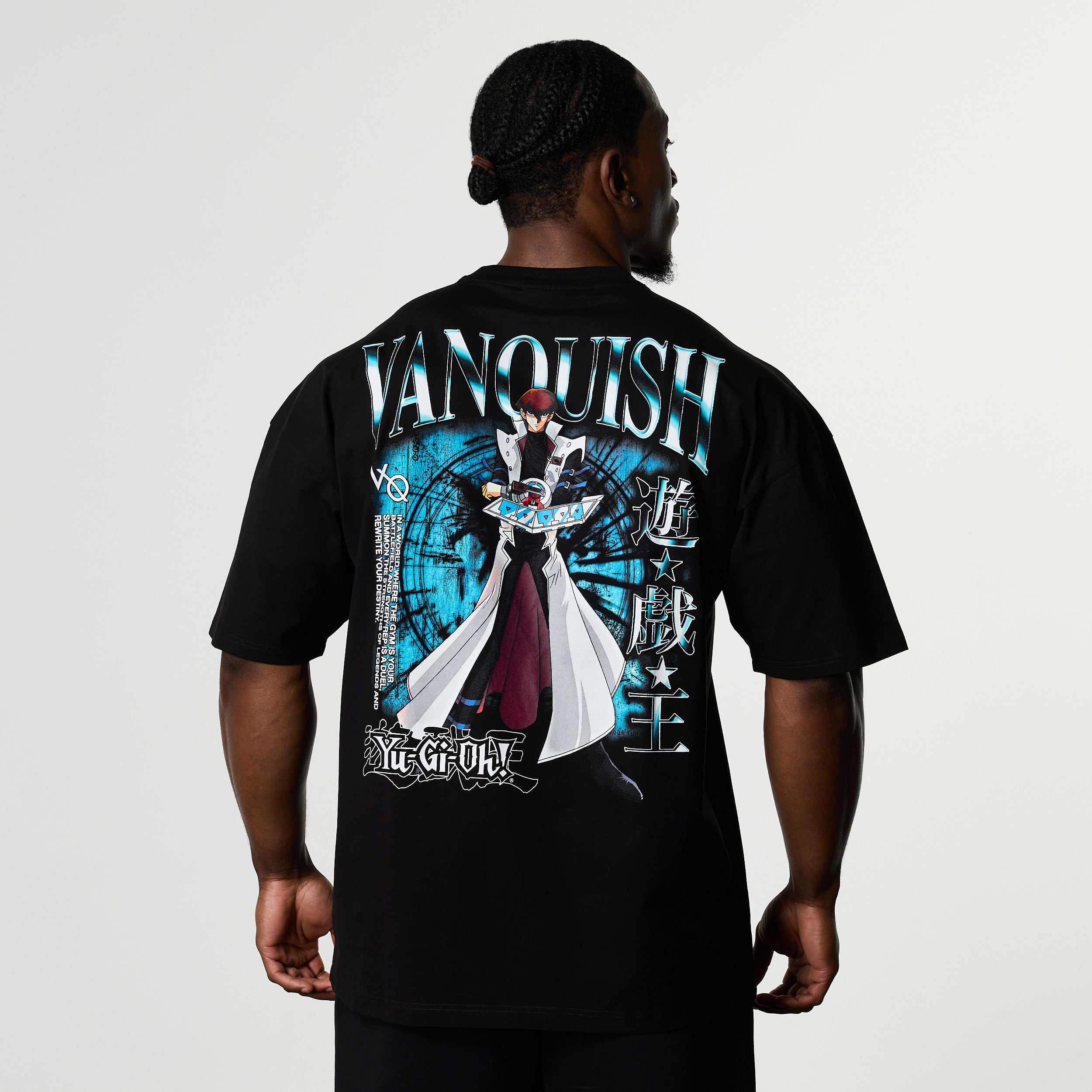 YU-GI-OH! KAIBA BLACK OVERSIZED T SHIRT