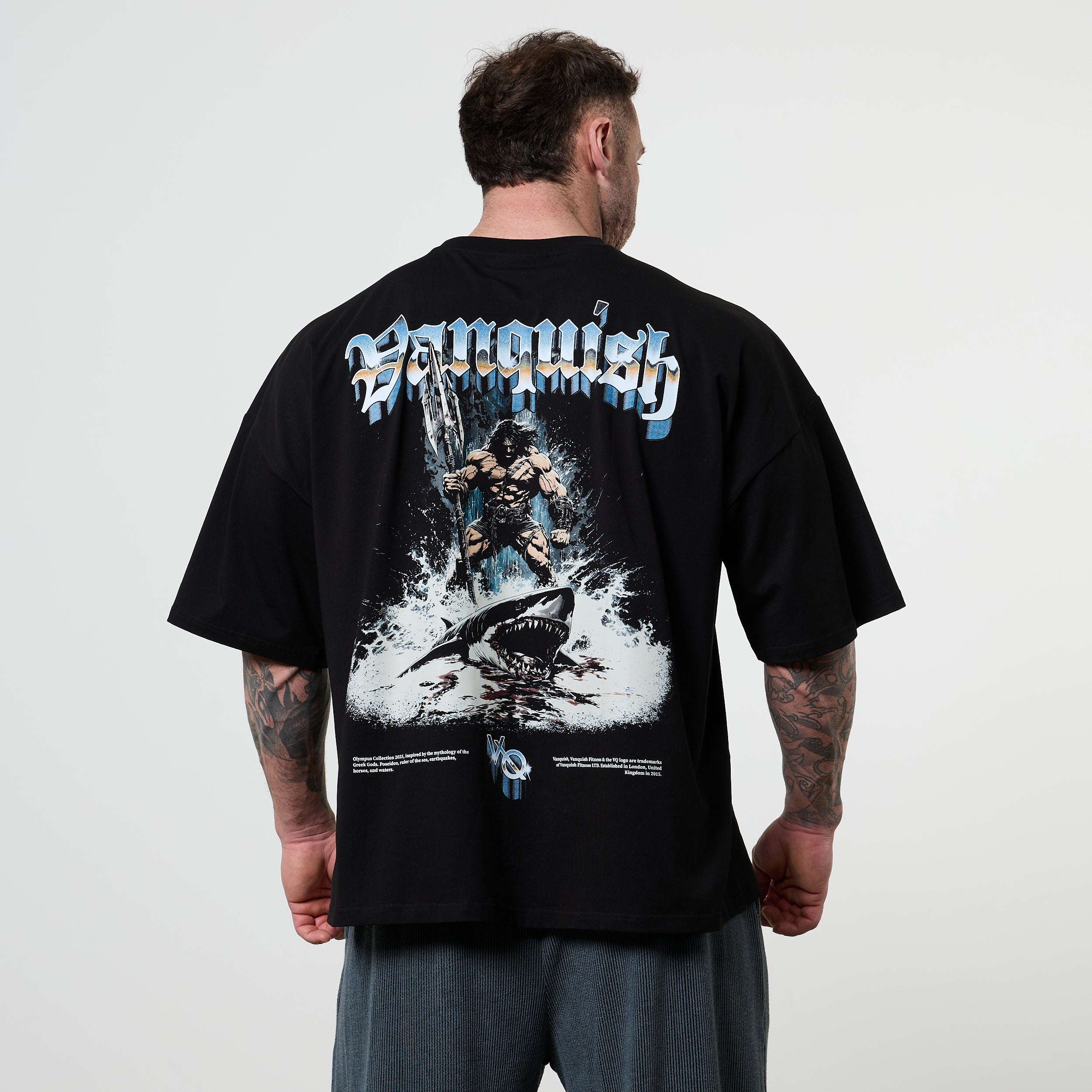 Vanquish Olympus Black Poseidon Oversized Boxy T Shirt