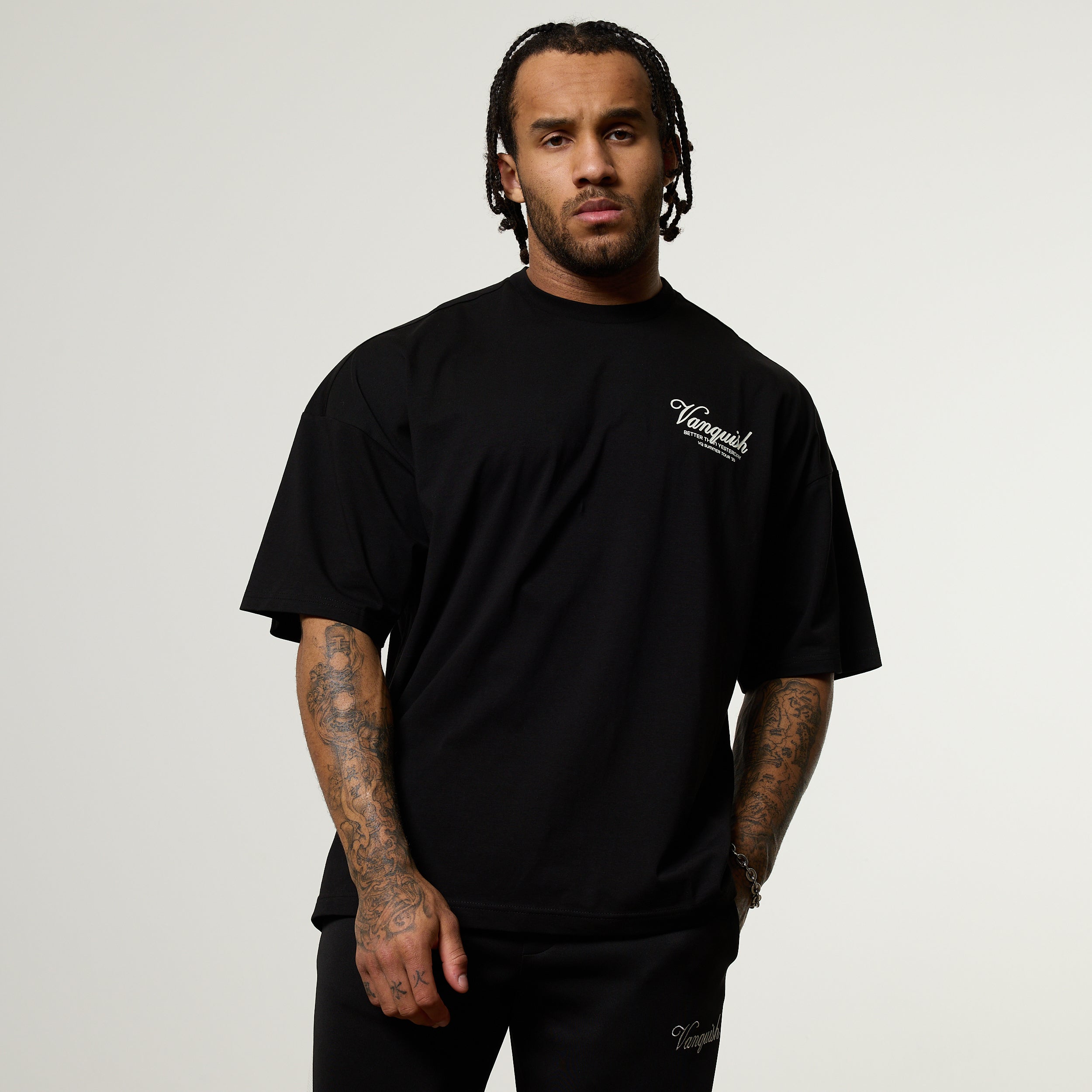 Vanquish Off Season Black Oversized Boxy T Shirt