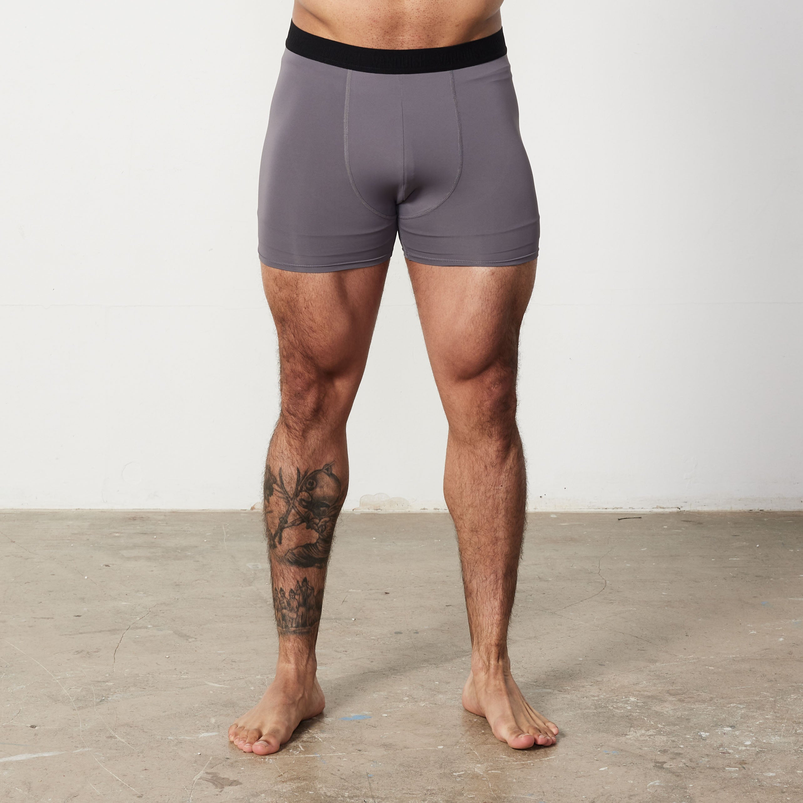Vanquish – Boxershorts in Schwarz/Grau, 2er-Pack