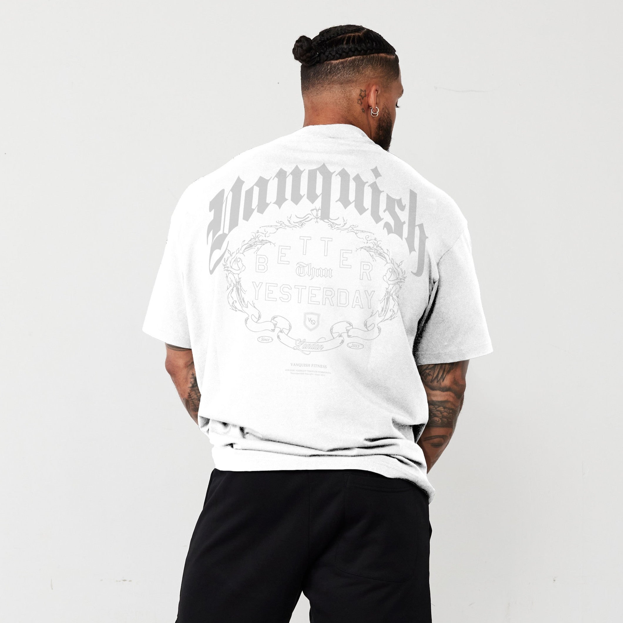 Vanquish Revolve Wreath White Oversized T Shirt