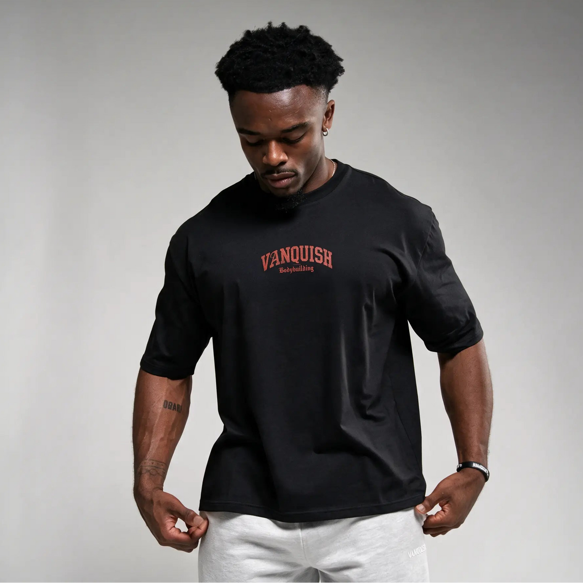 Grunge Black Oversized T Shirt