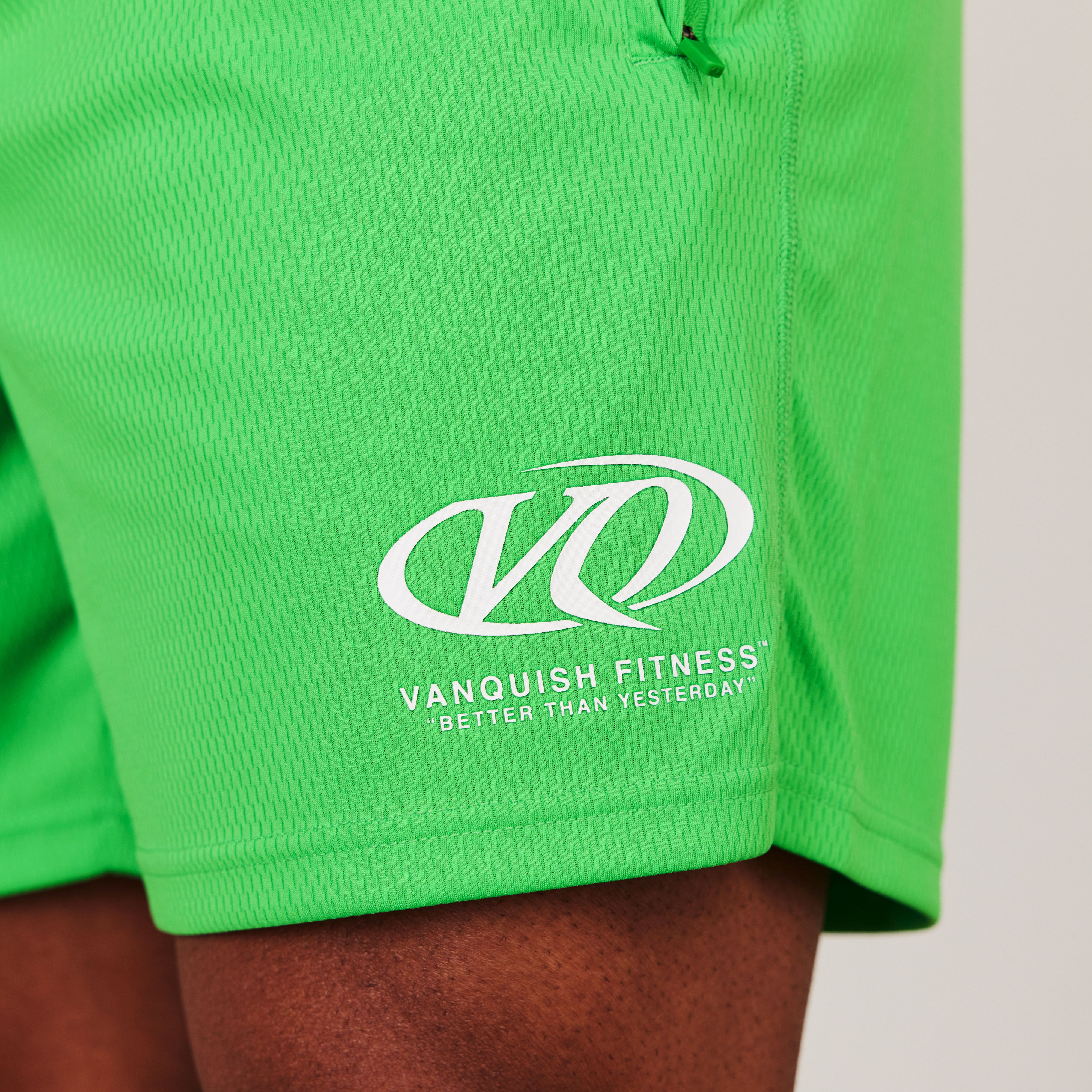 Vanquish TSP Neon Green Racing Mesh Shorts