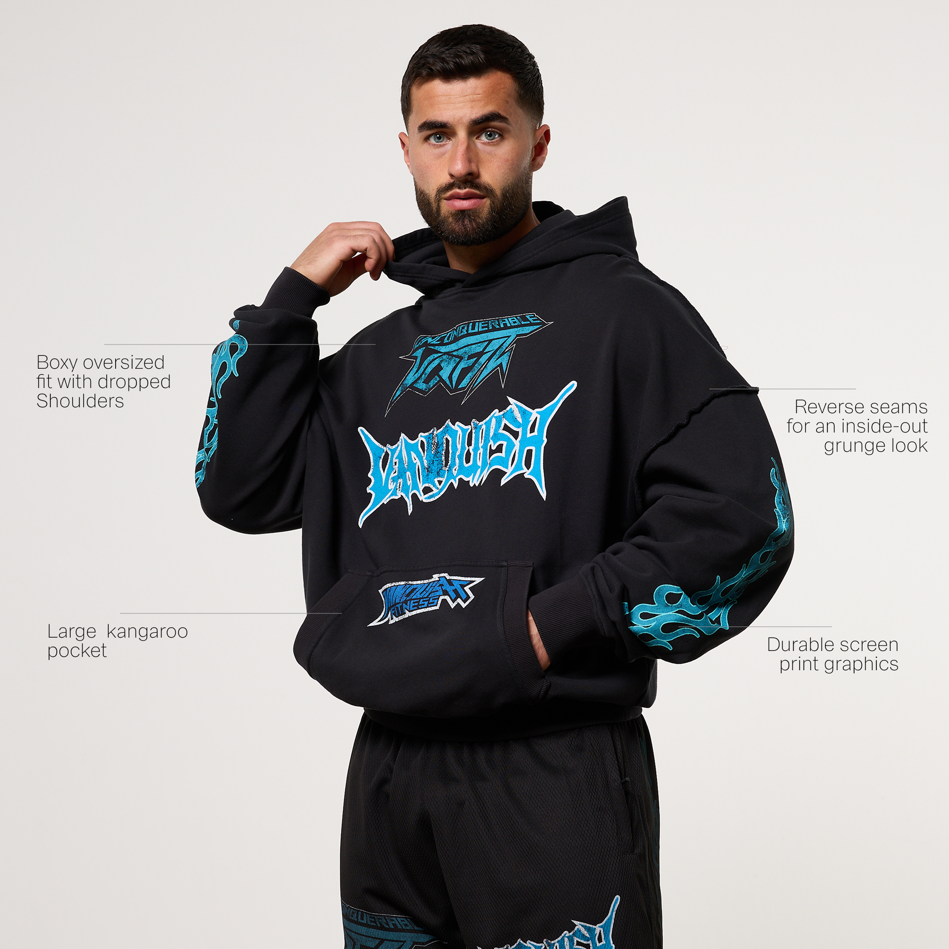 VORLAGE HERREN HOODIE / PULLOVER