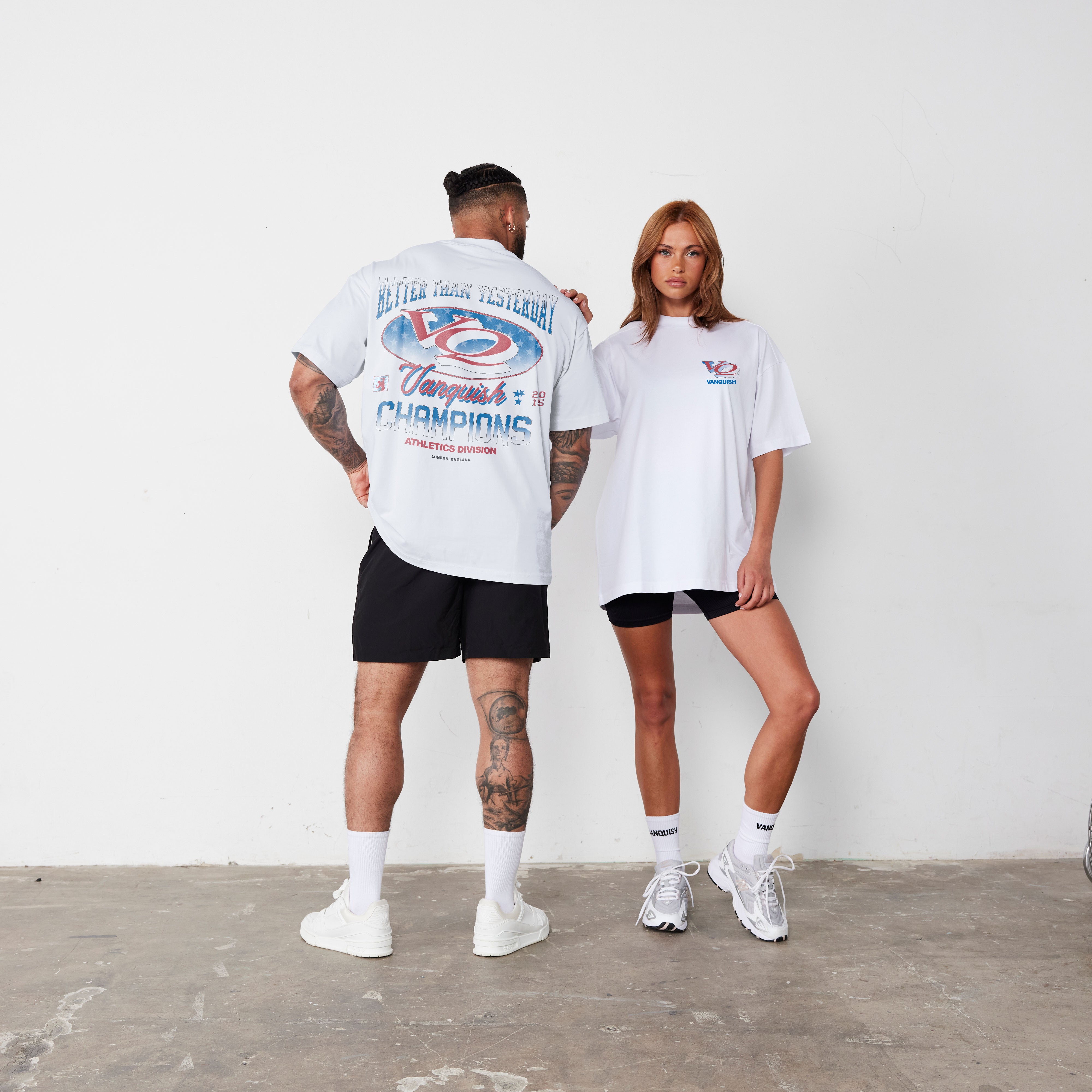 Vanquish Revolve Heritage Star White Oversized T Shirt