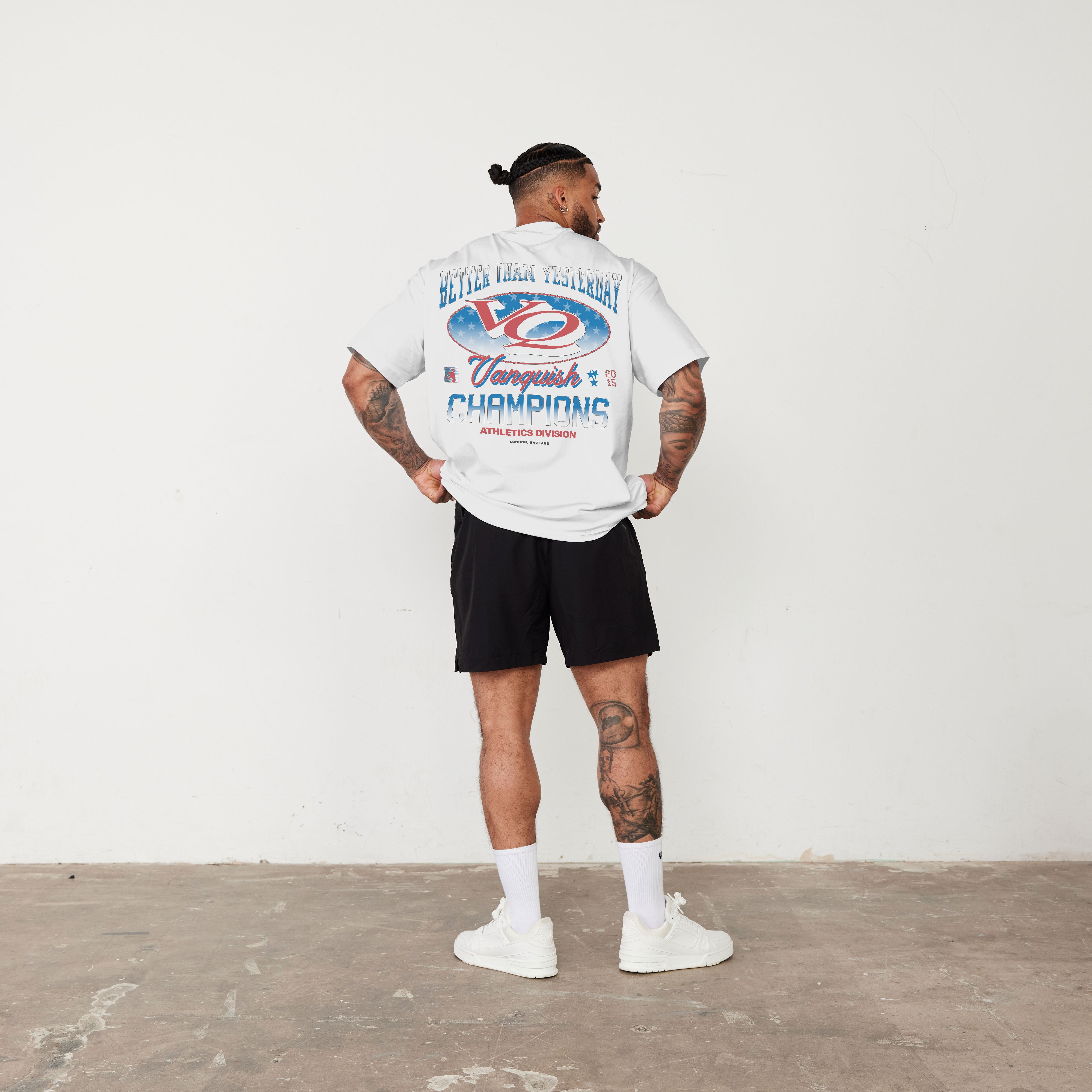 Vanquish Revolve Heritage Star White Oversized T Shirt