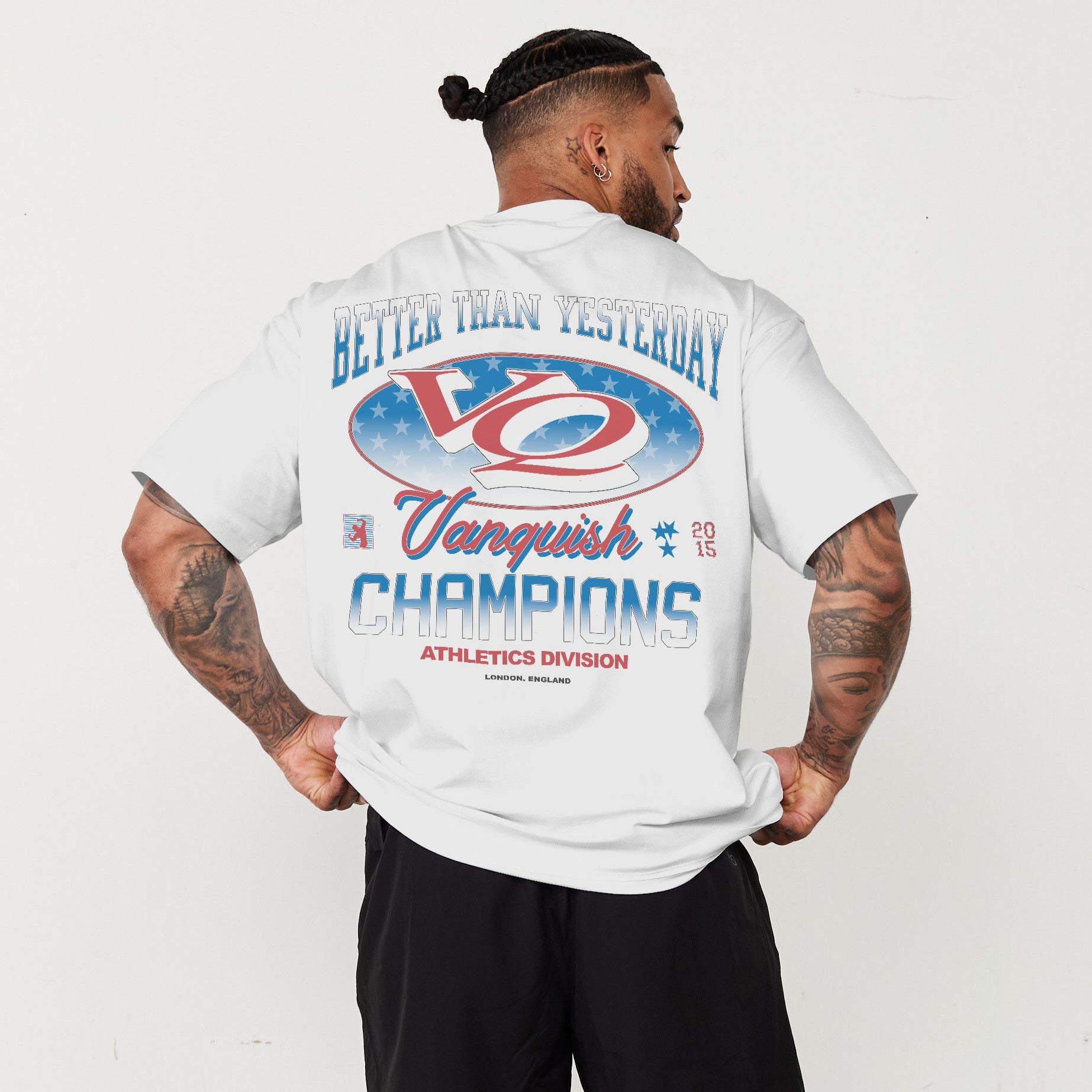 Vanquish Revolve Heritage Star White Oversized T Shirt