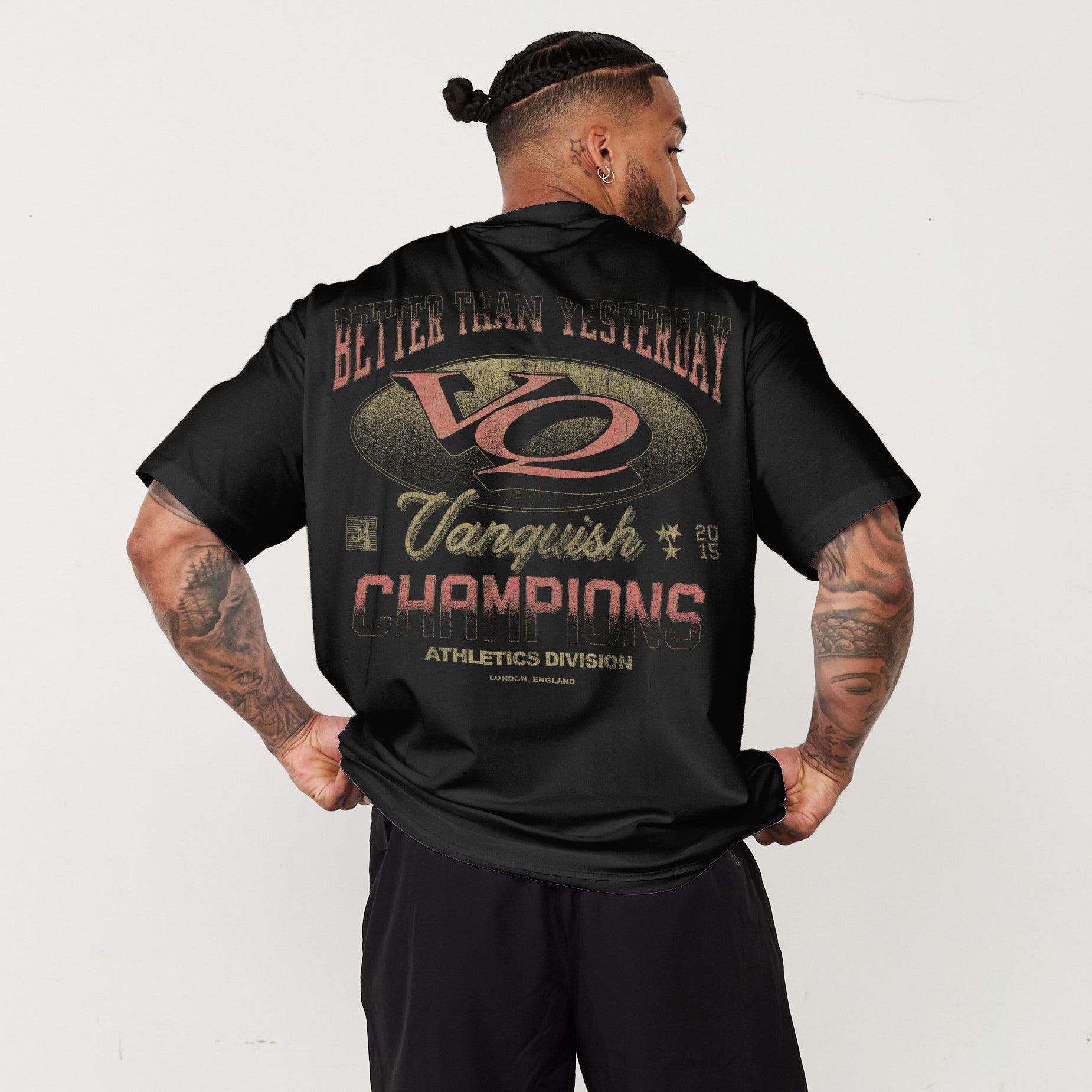 Vanquish Revolve Heritage Star Black Oversized T Shirt