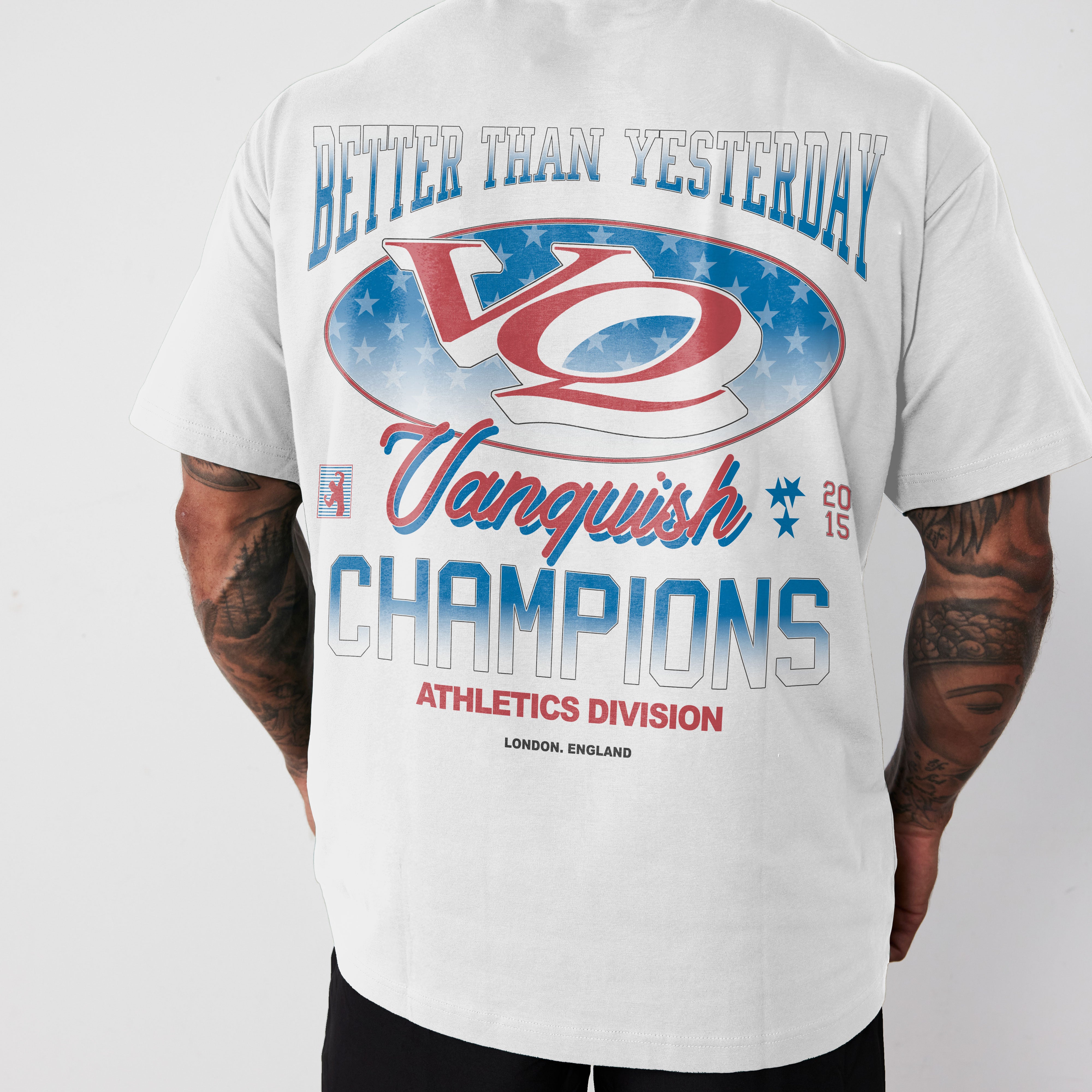 Vanquish Revolve Heritage Star White Oversized T Shirt