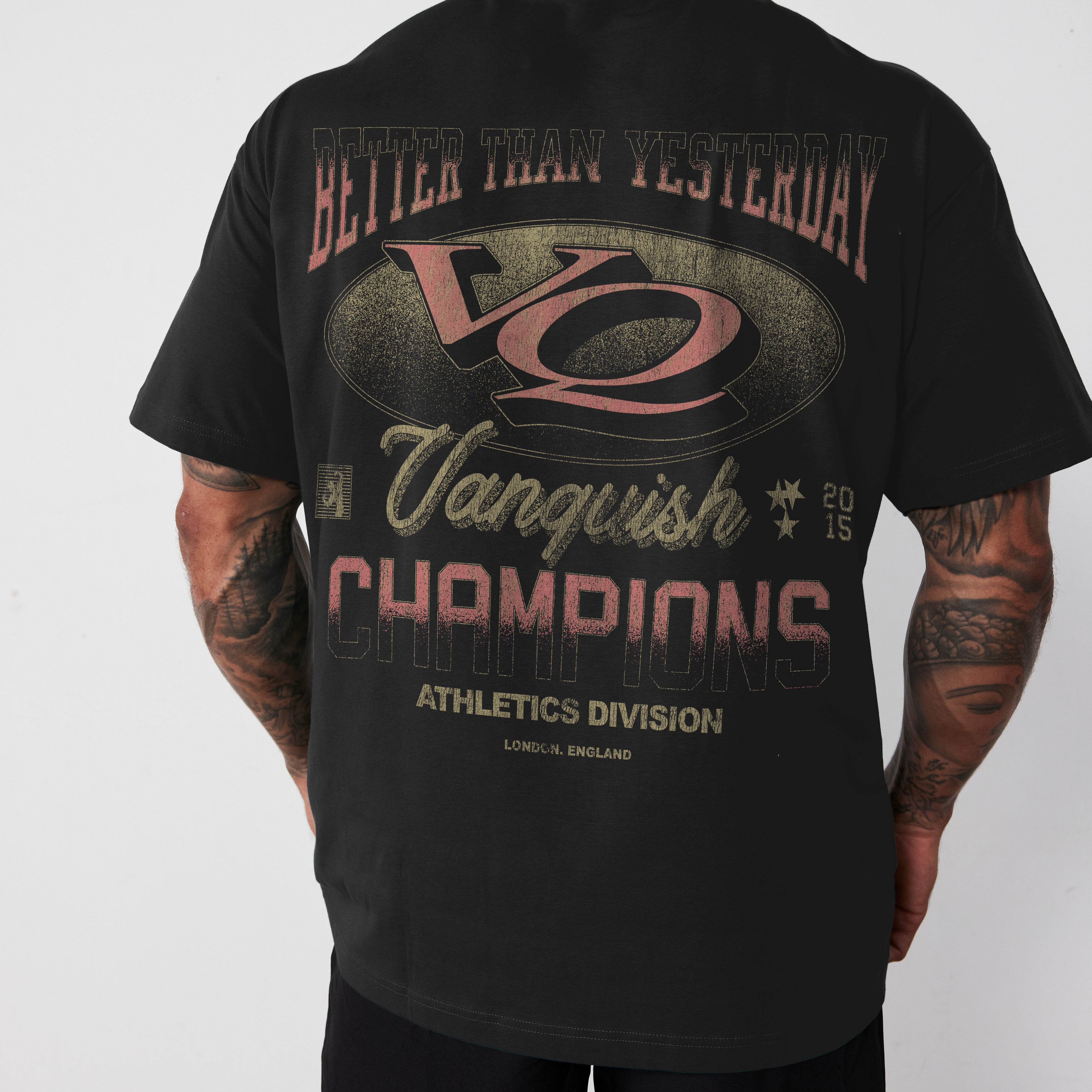 Vanquish Revolve Heritage Star Black Oversized T Shirt