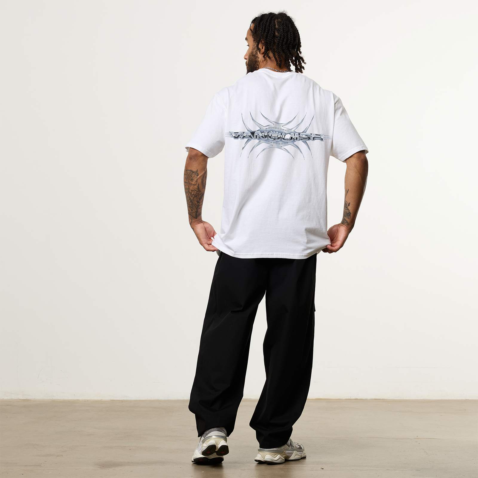 REVOLVE HYPER CHROME WHITE OVERSIZED TEE