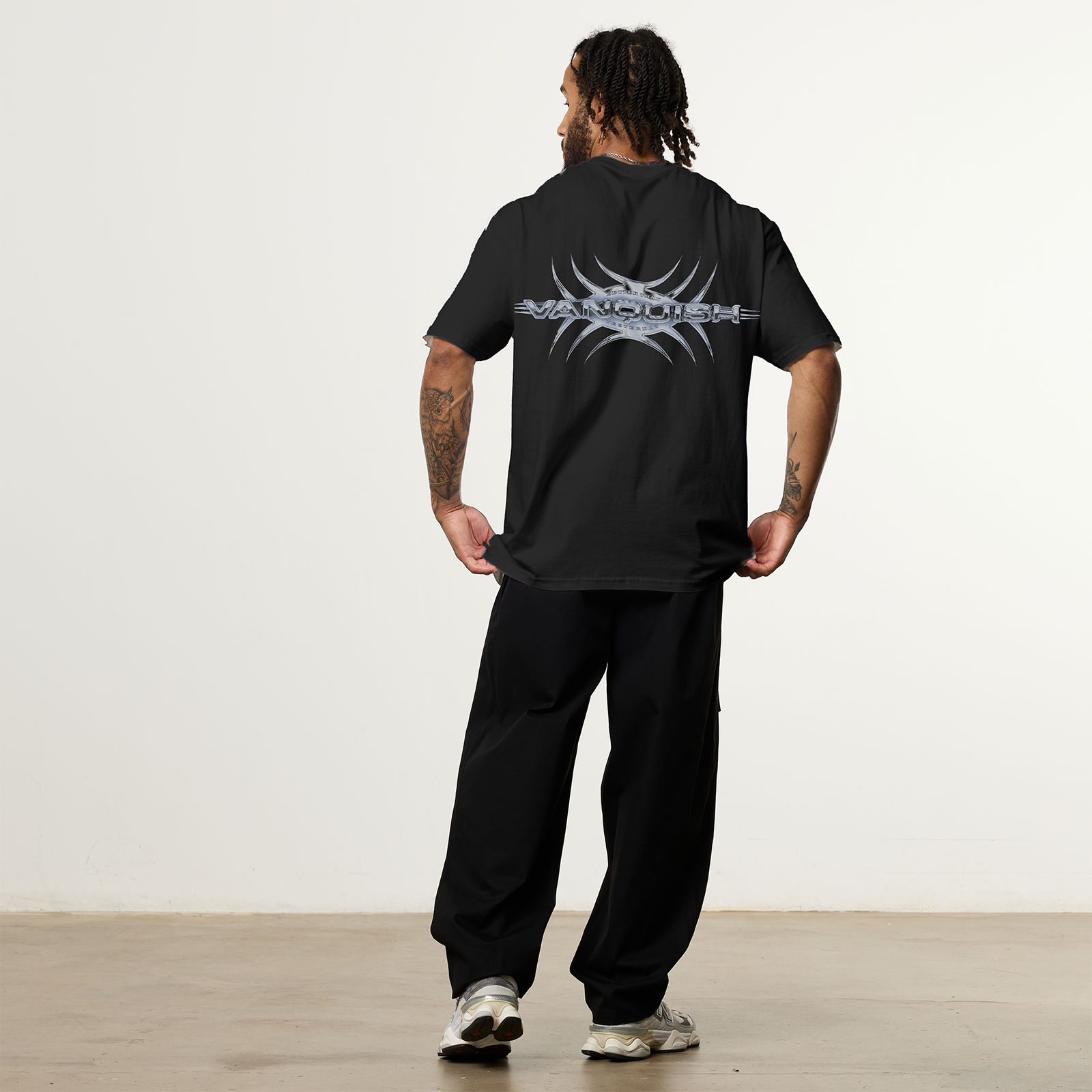 REVOLVE HYPER CHROME BLACK OVERSIZED TEE