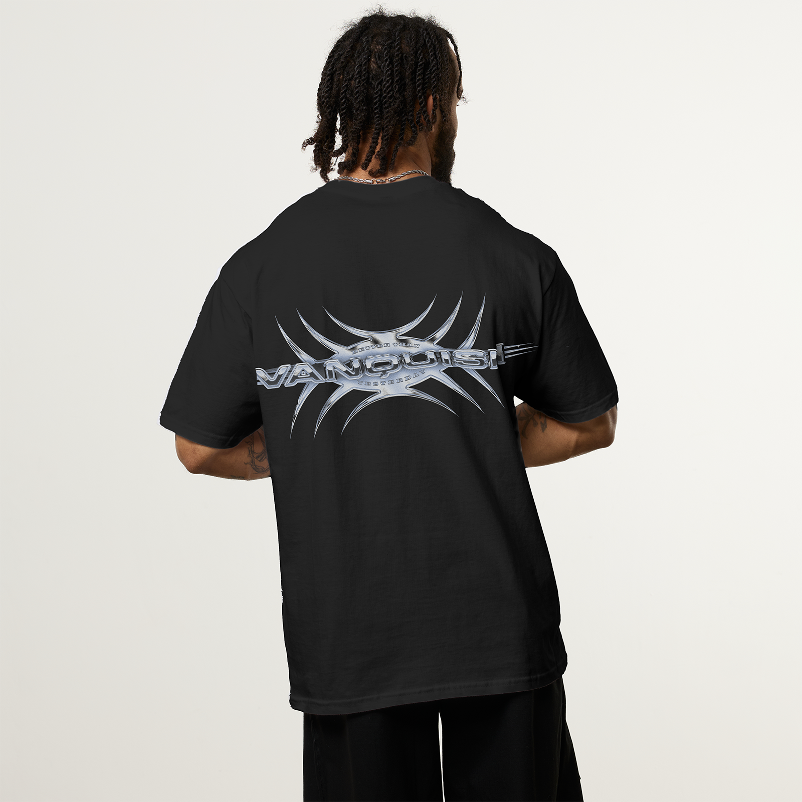 REVOLVE HYPER CHROME BLACK OVERSIZED TEE