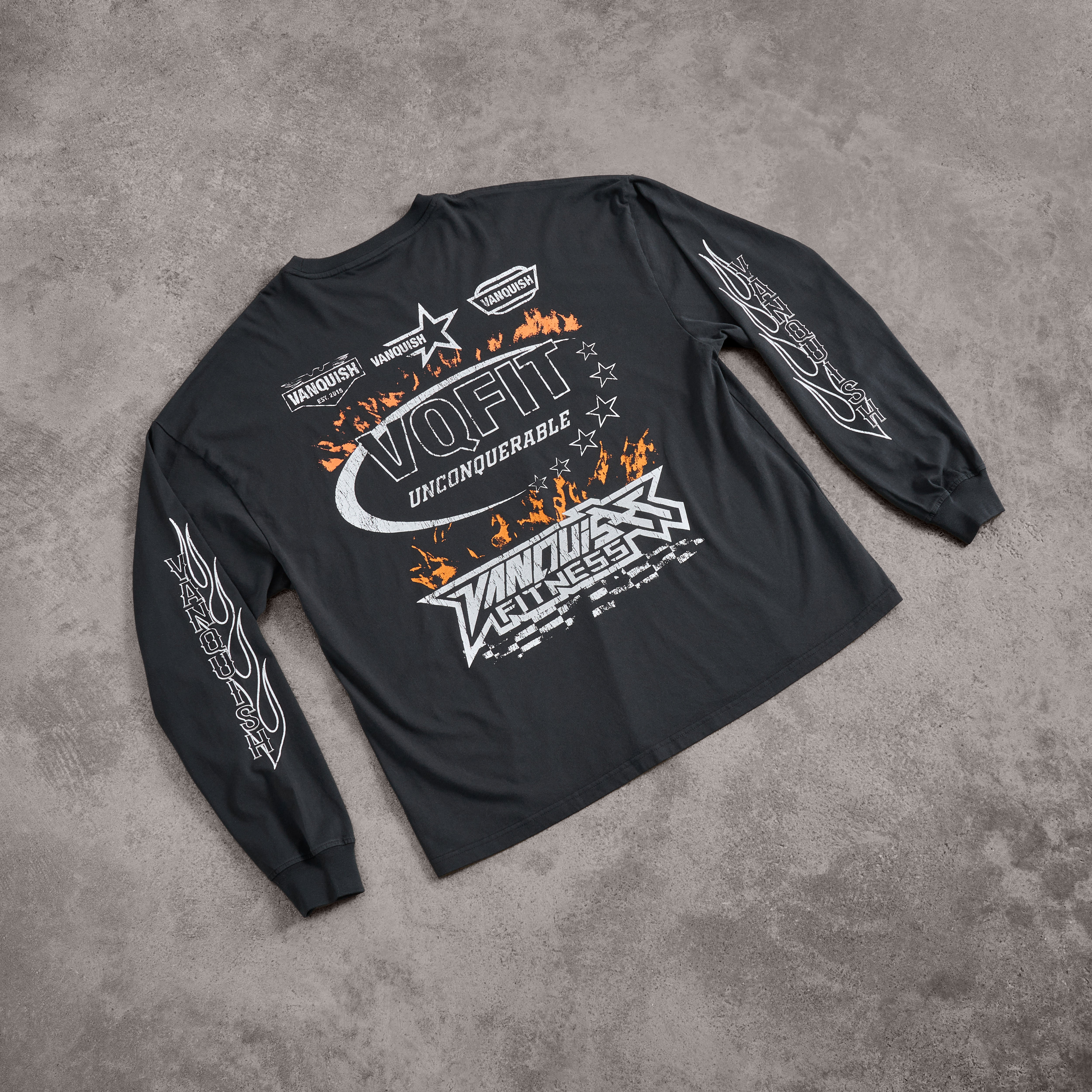 Vanquish Obsidian Moto Oversized Boxy Long Sleeve T-Shirt