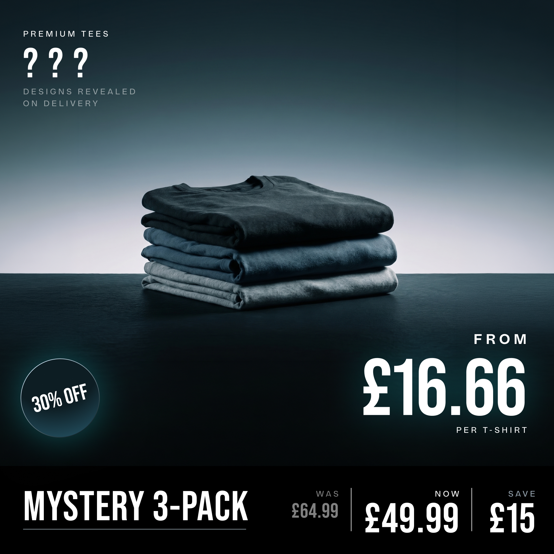 Men's Mystery Tees (3-Pack)