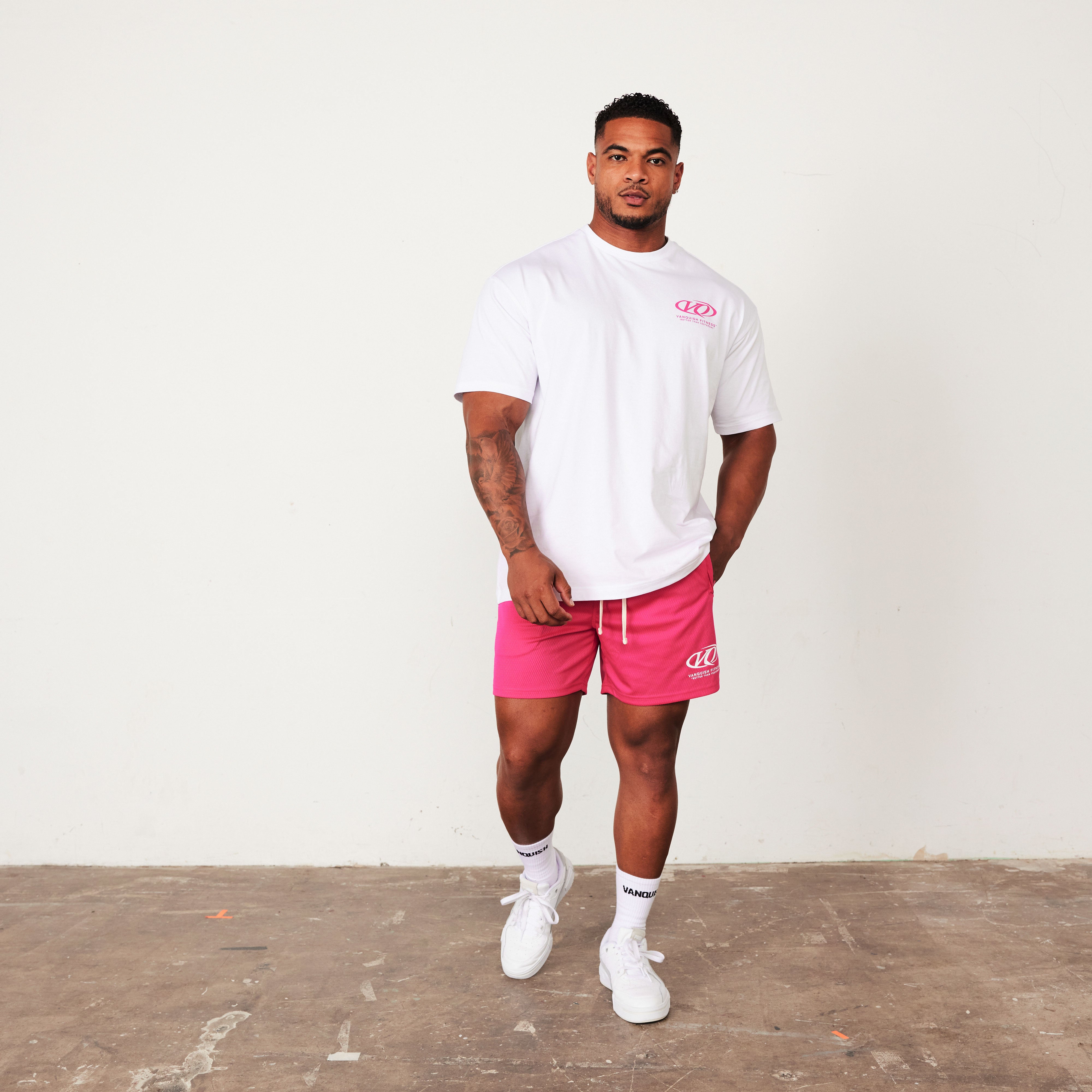 Vanquish TSP White Racing Oversized T Shirt