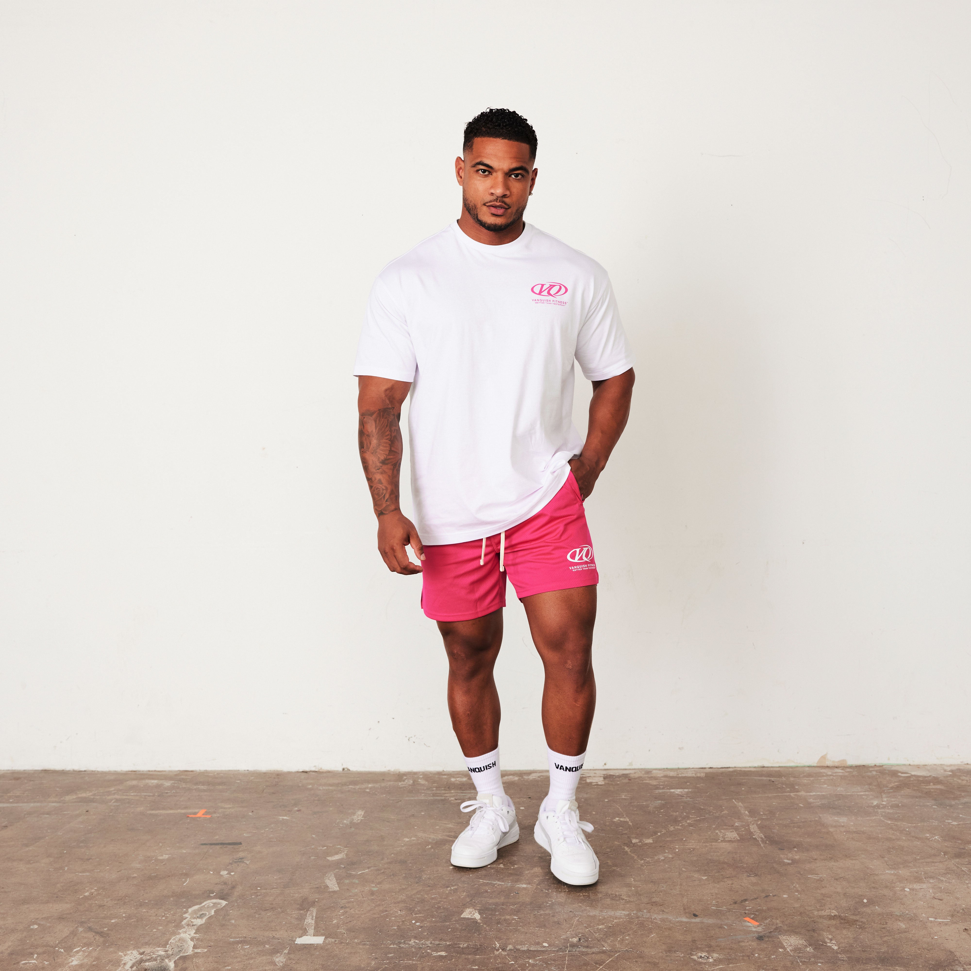 Vanquish TSP Hot Pink Racing Mesh Shorts