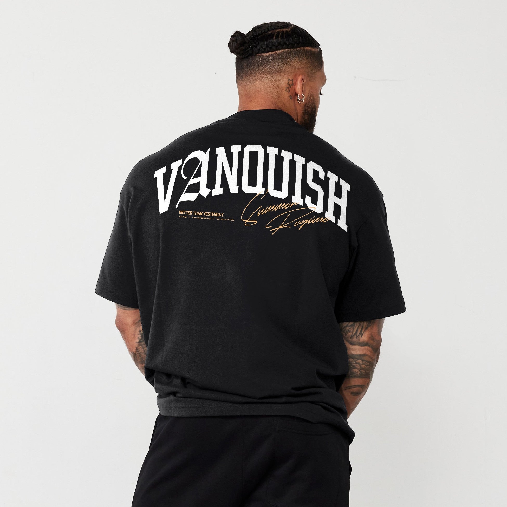 Vanquish Revolve Summer Regime Black Oversized T Shirt
