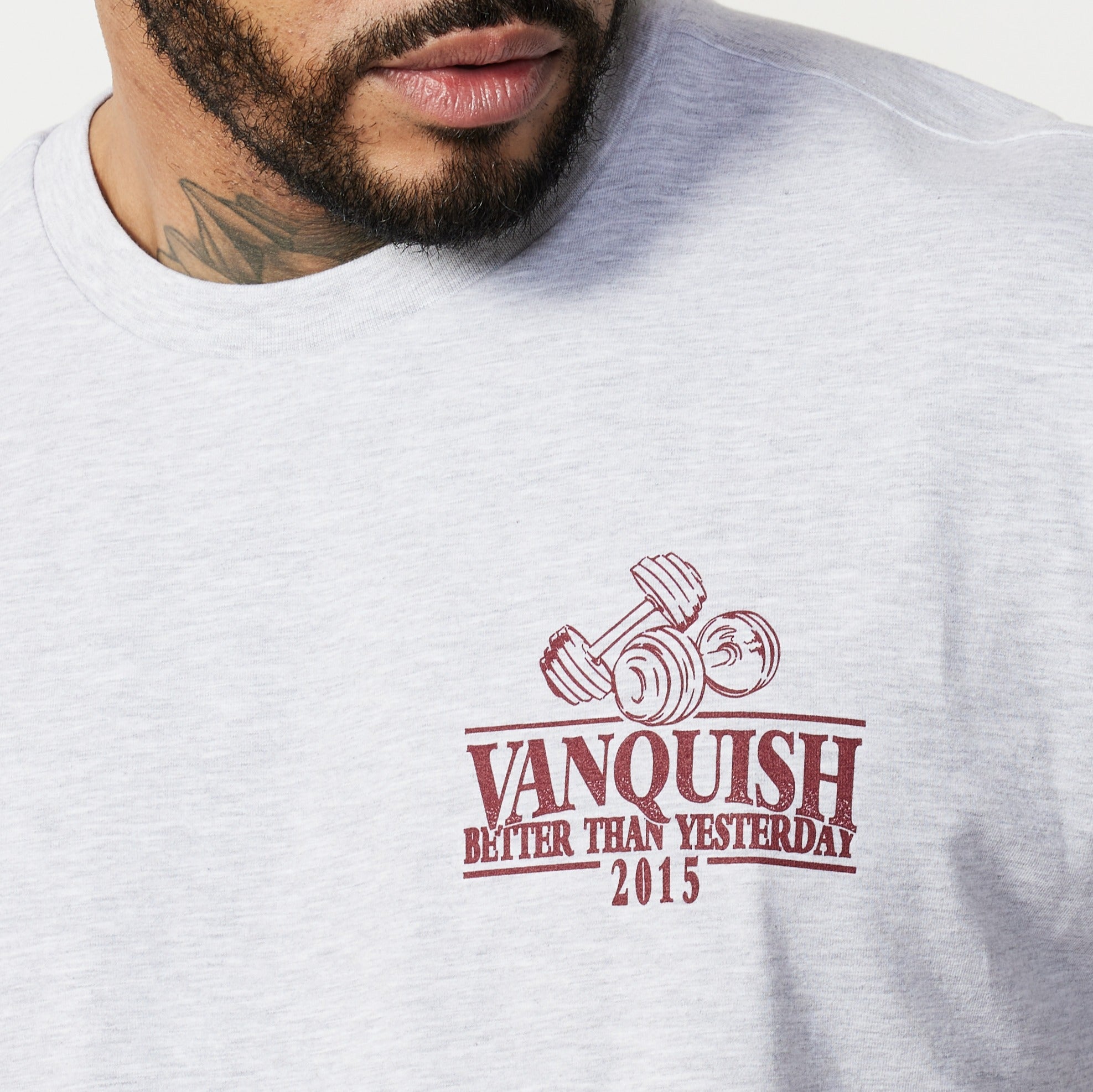 Vanquish TSP Light Grey Western Oversized T Shirt