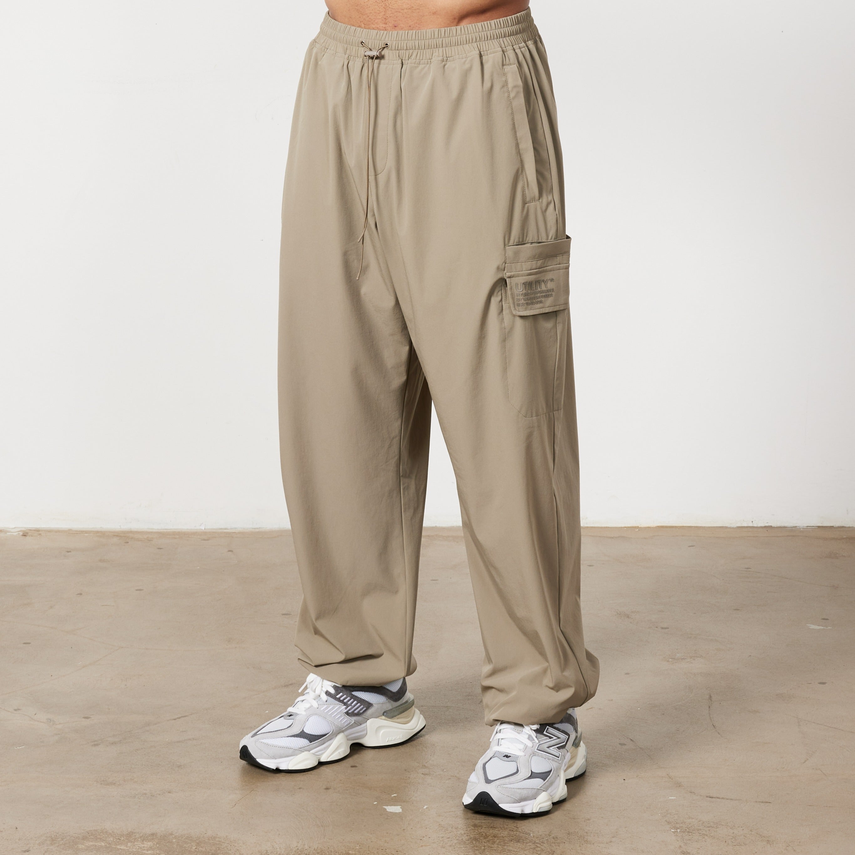 Vanquish Utility Stone Wide Leg Cargo Pants