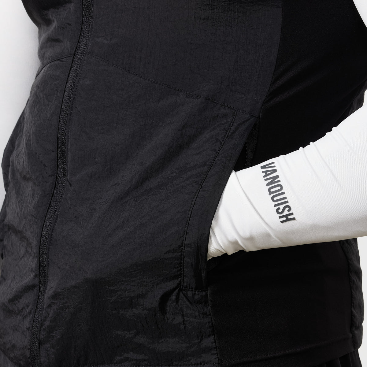 Vanquish Utility Black Gilet Jacket