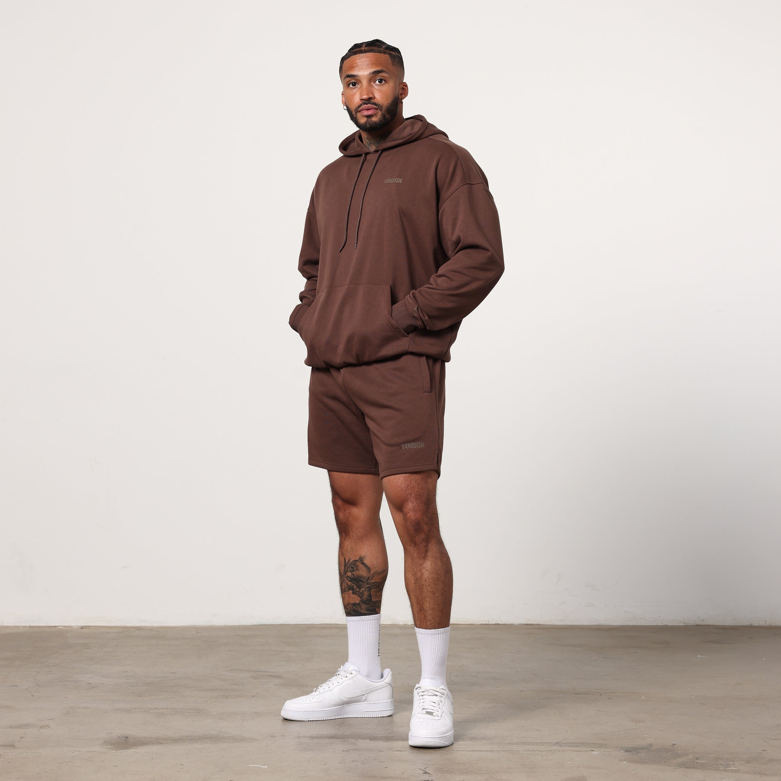 Vanquish Essential Chocolate Regular Fit Shorts