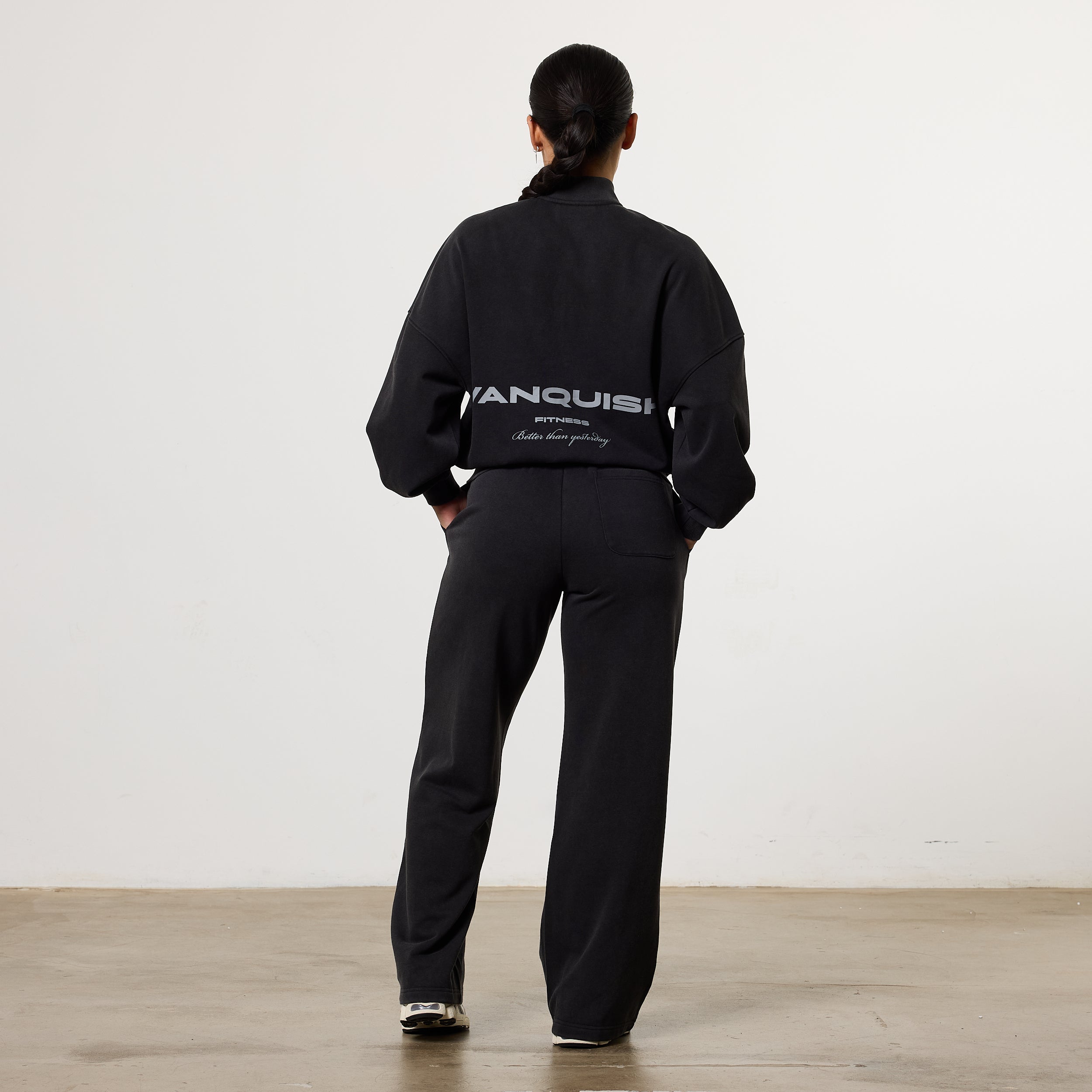 Vanquish Womens Washed Black Zip Up Jacket