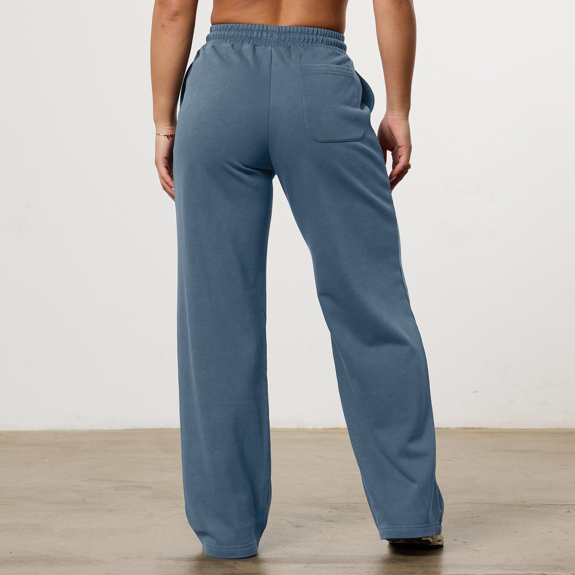 Vanquish Womens Washed Blue Wide Leg Sweatpants