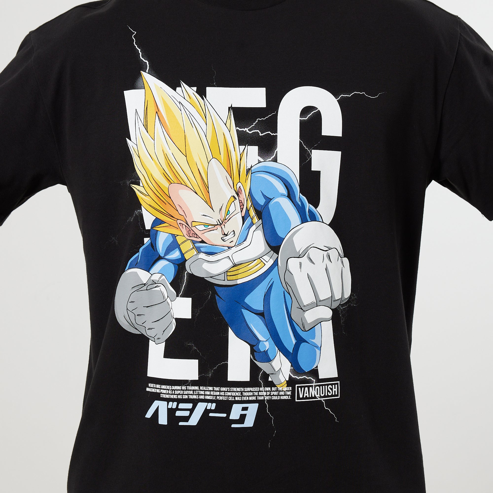 Vanquish DBZ CS Vegeta Black Oversized T Shirt