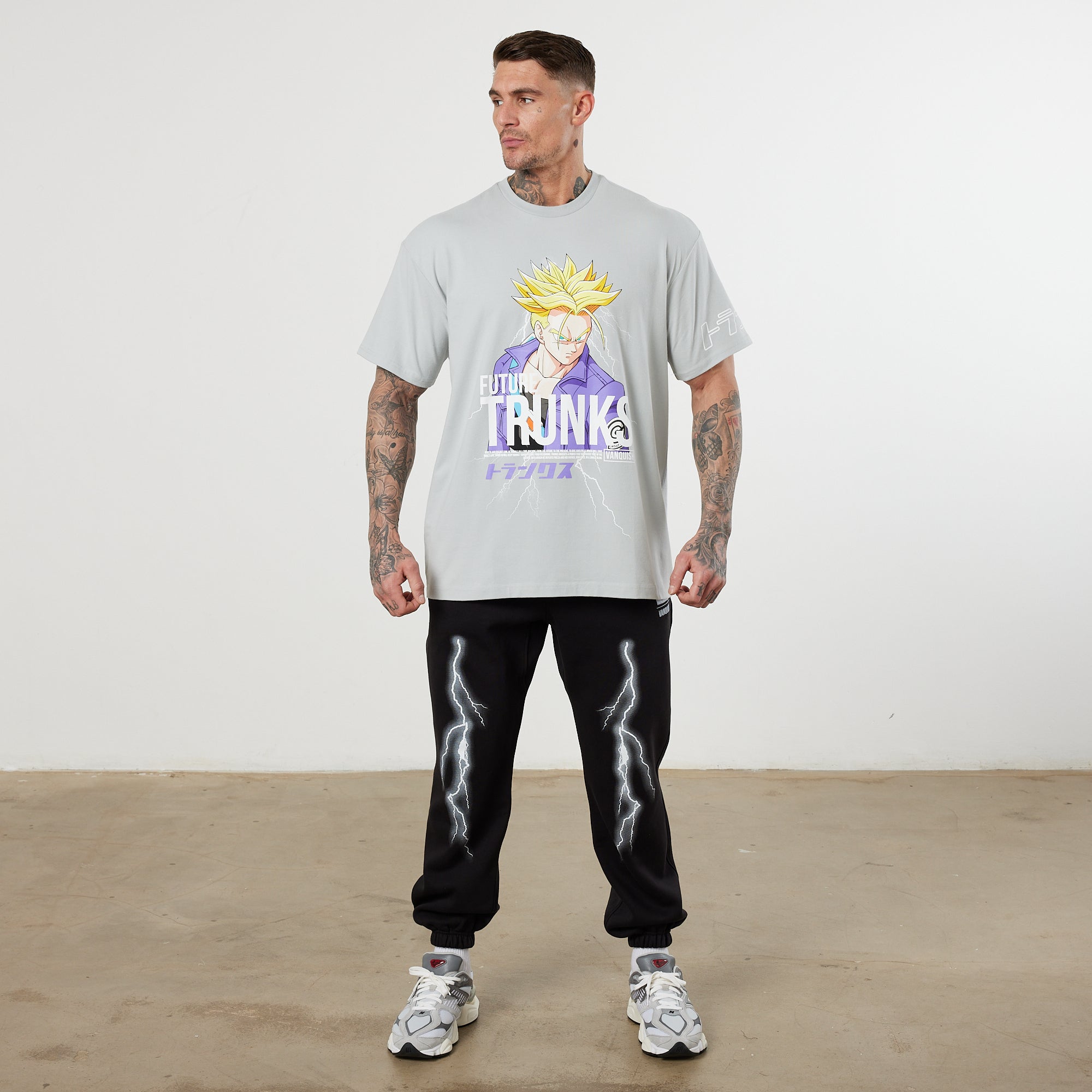 Vanquish DBZ CS Trunks Glacier Grey Oversized T Shirt