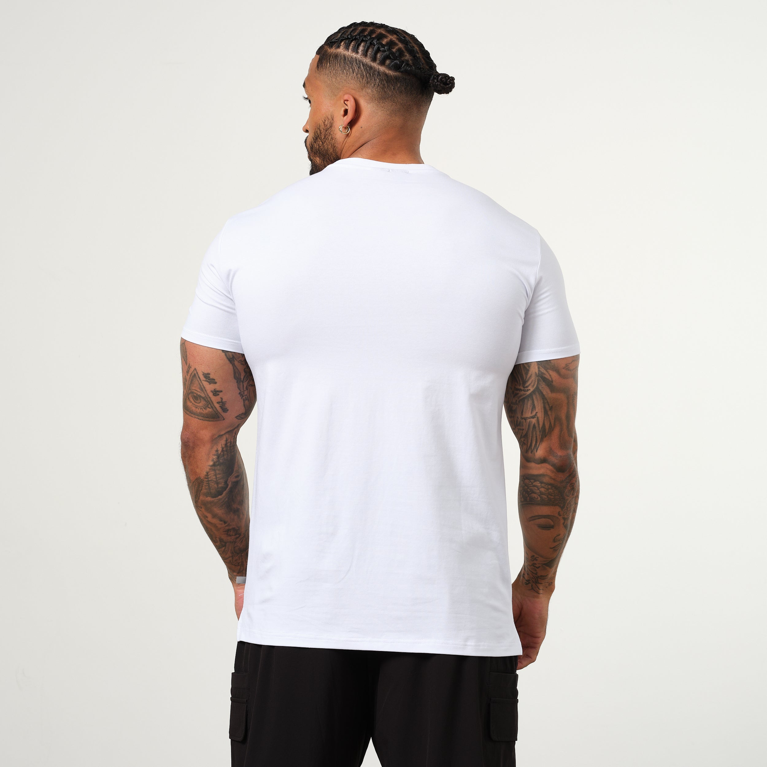 Vanquish Essential White Slim Fit Short Sleeve T Shirt