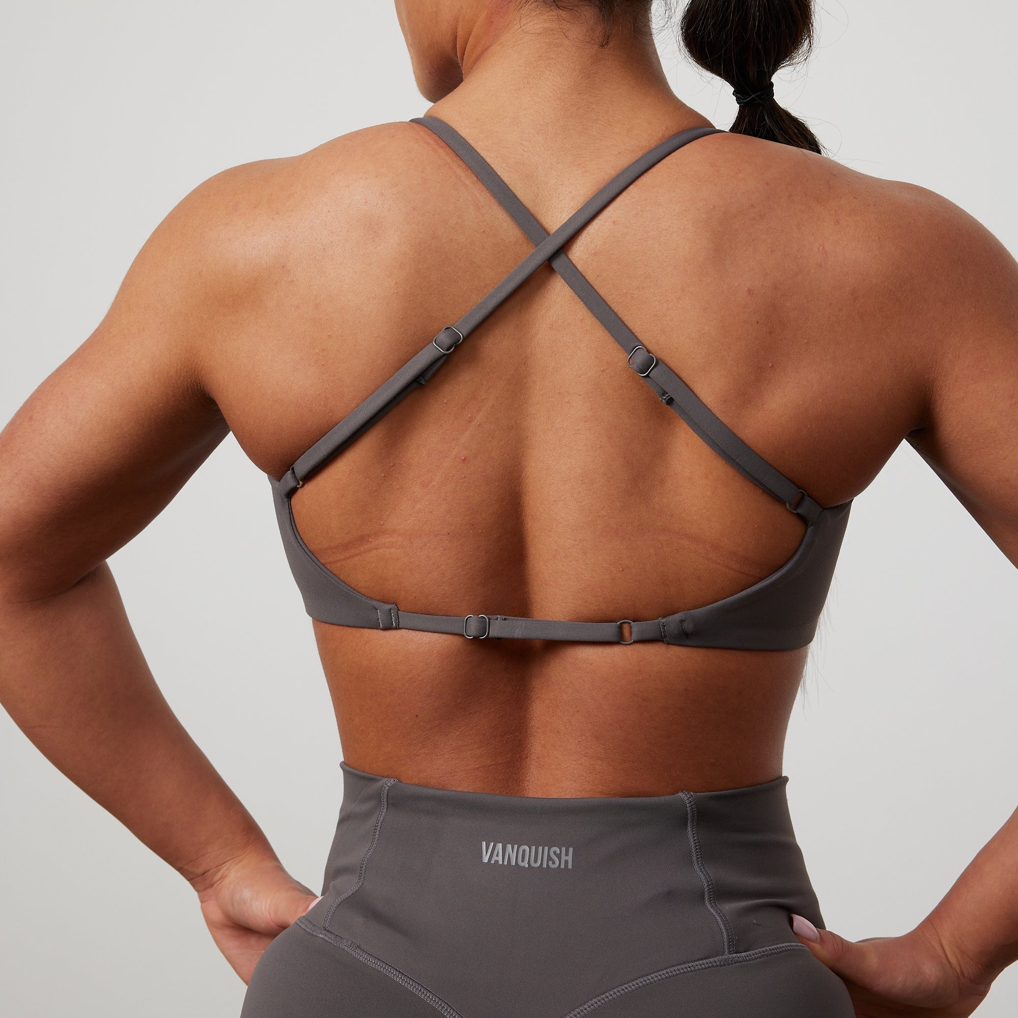 Vanquish Enhance Graphite Grey Backless Bra