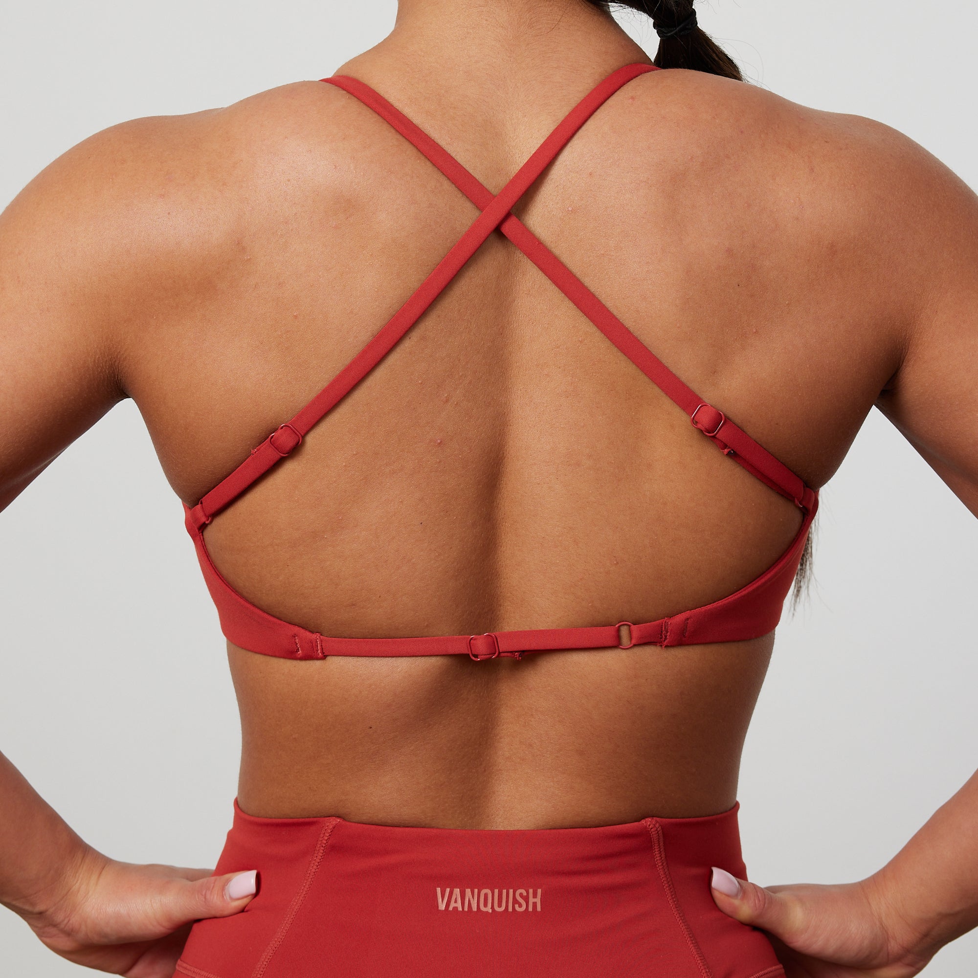 Vanquish Enhance Chilli Red Backless Bra