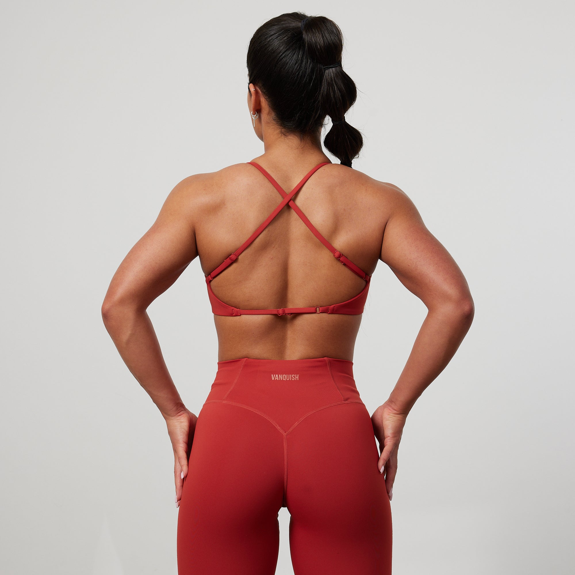 Vanquish Enhance Chilli Red Backless Bra