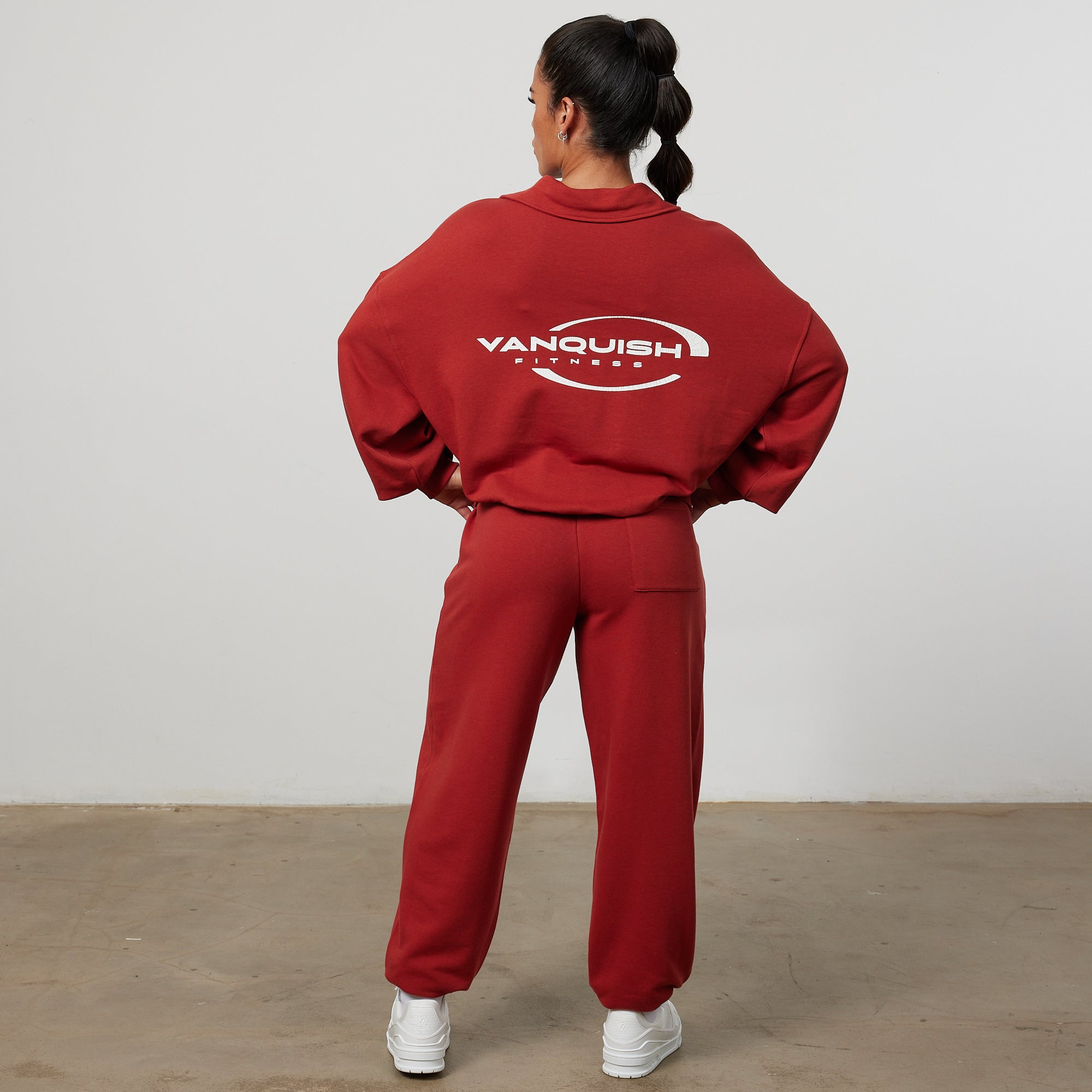 Vanquish Enhance Chilli Red Collar Sweatshirt