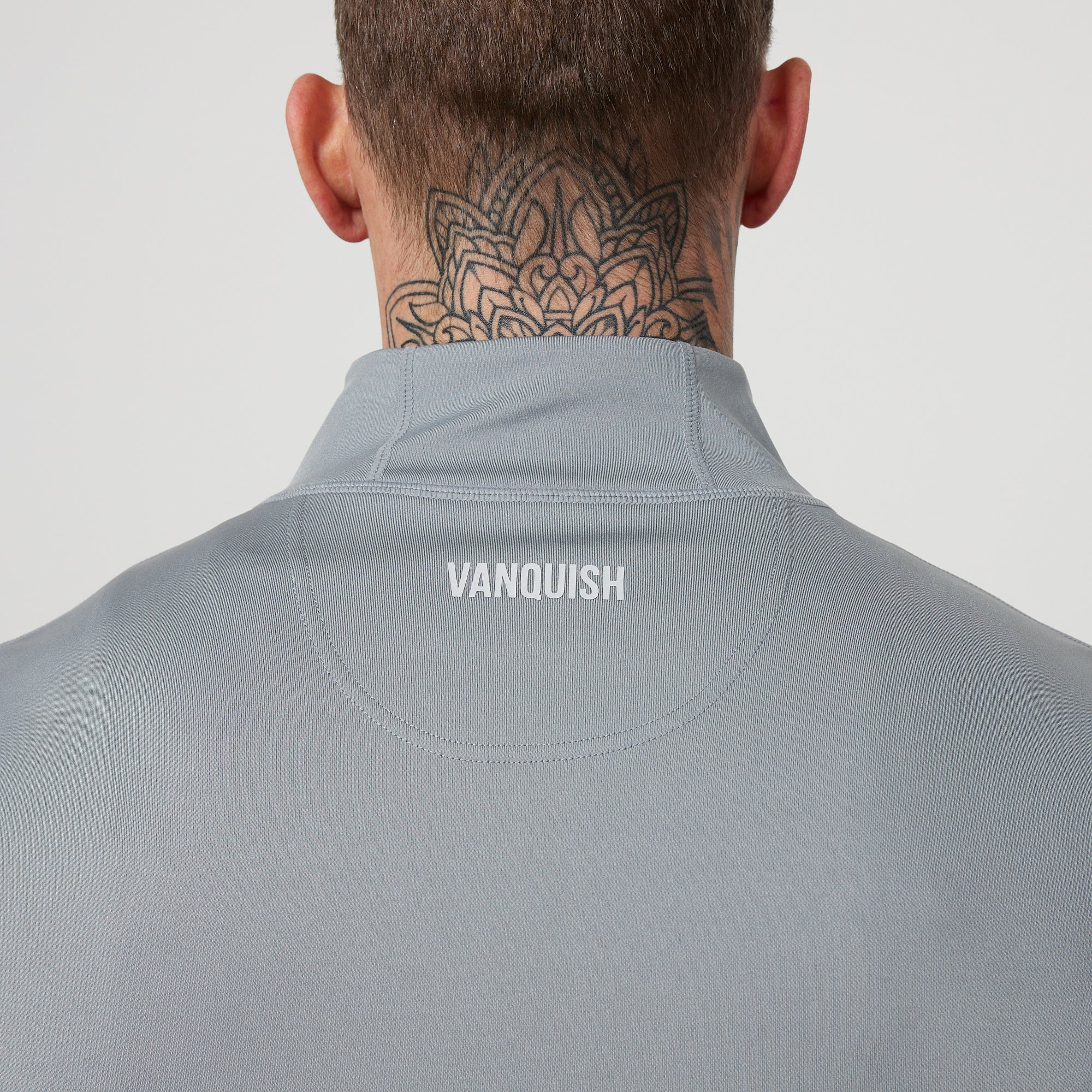 Vanquish Essential Steel Grey Performance 1/4 Zip Top