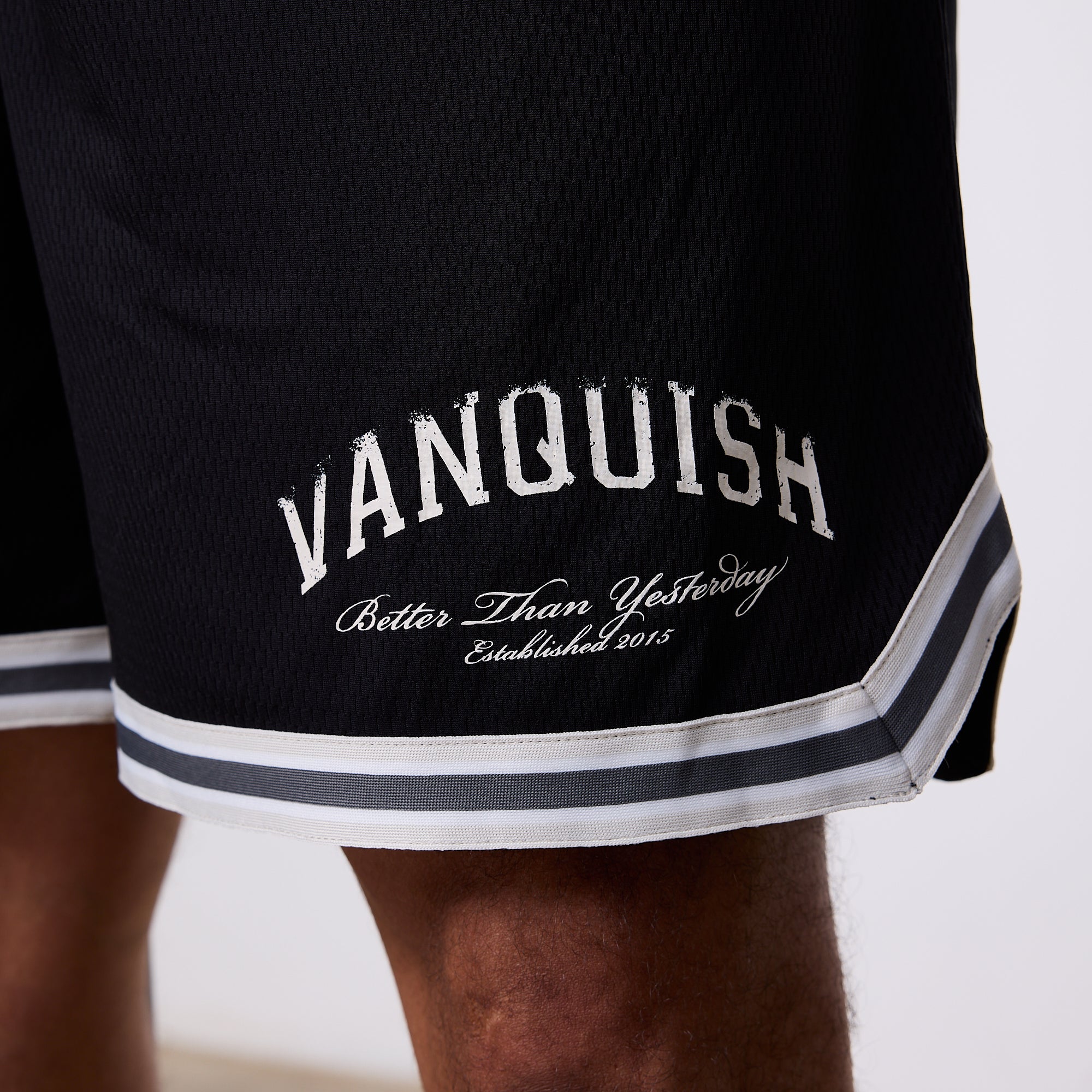 Vanquish Better Than Yesterday Black Mesh Shorts