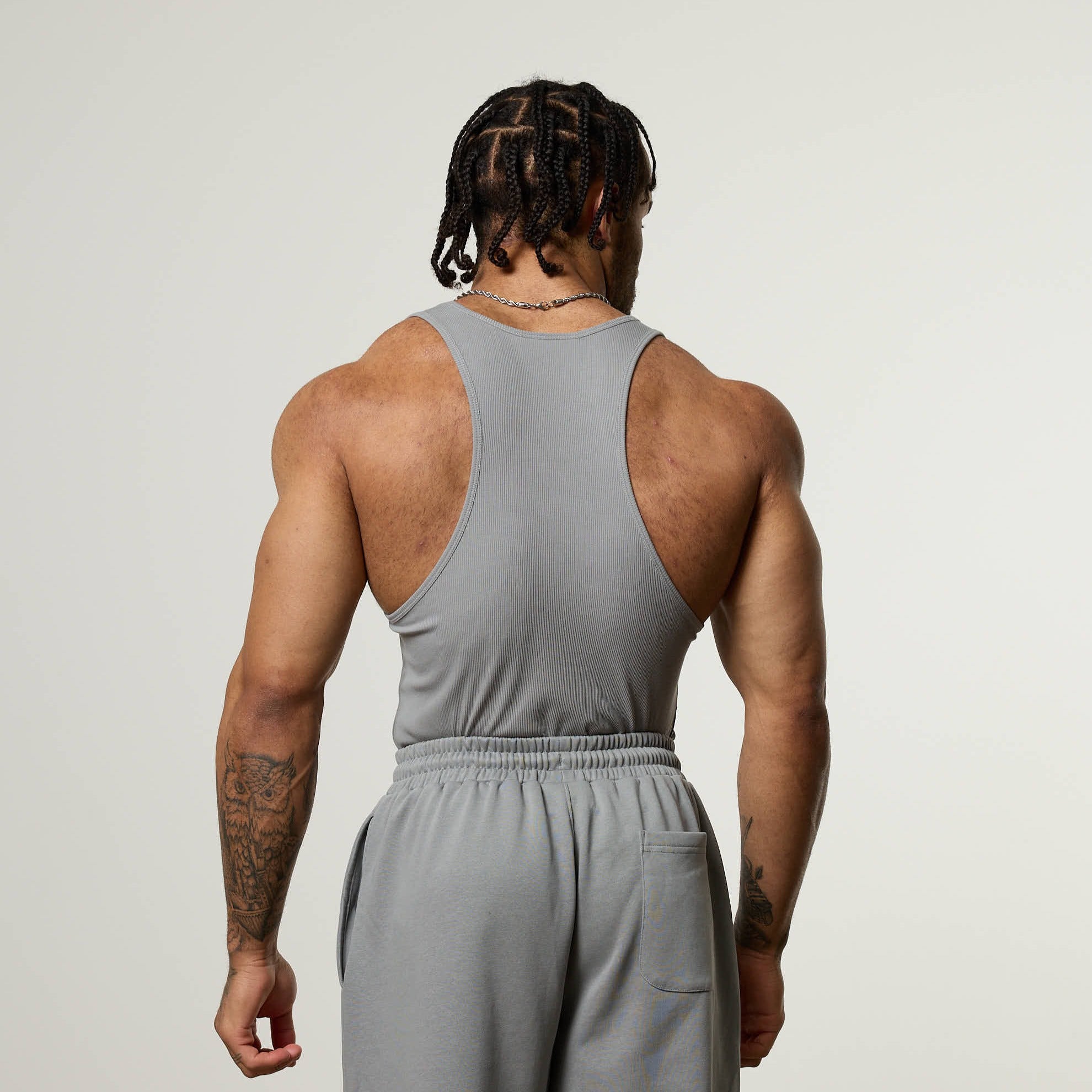 Vanquish Essential V2 Steel Grey Ribbed Tank