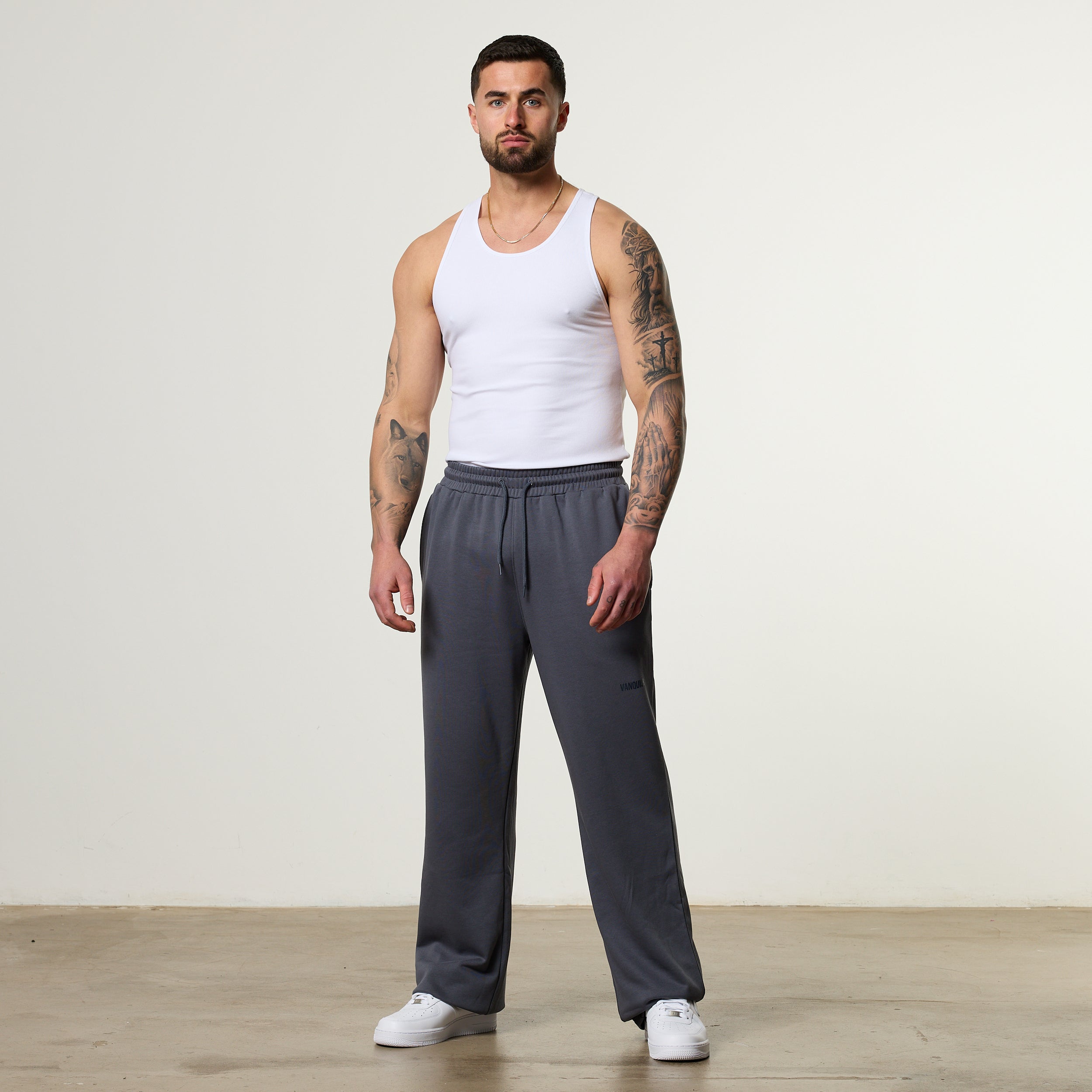 Vanquish Essential V2 Denim Blue Straight Leg Sweatpants