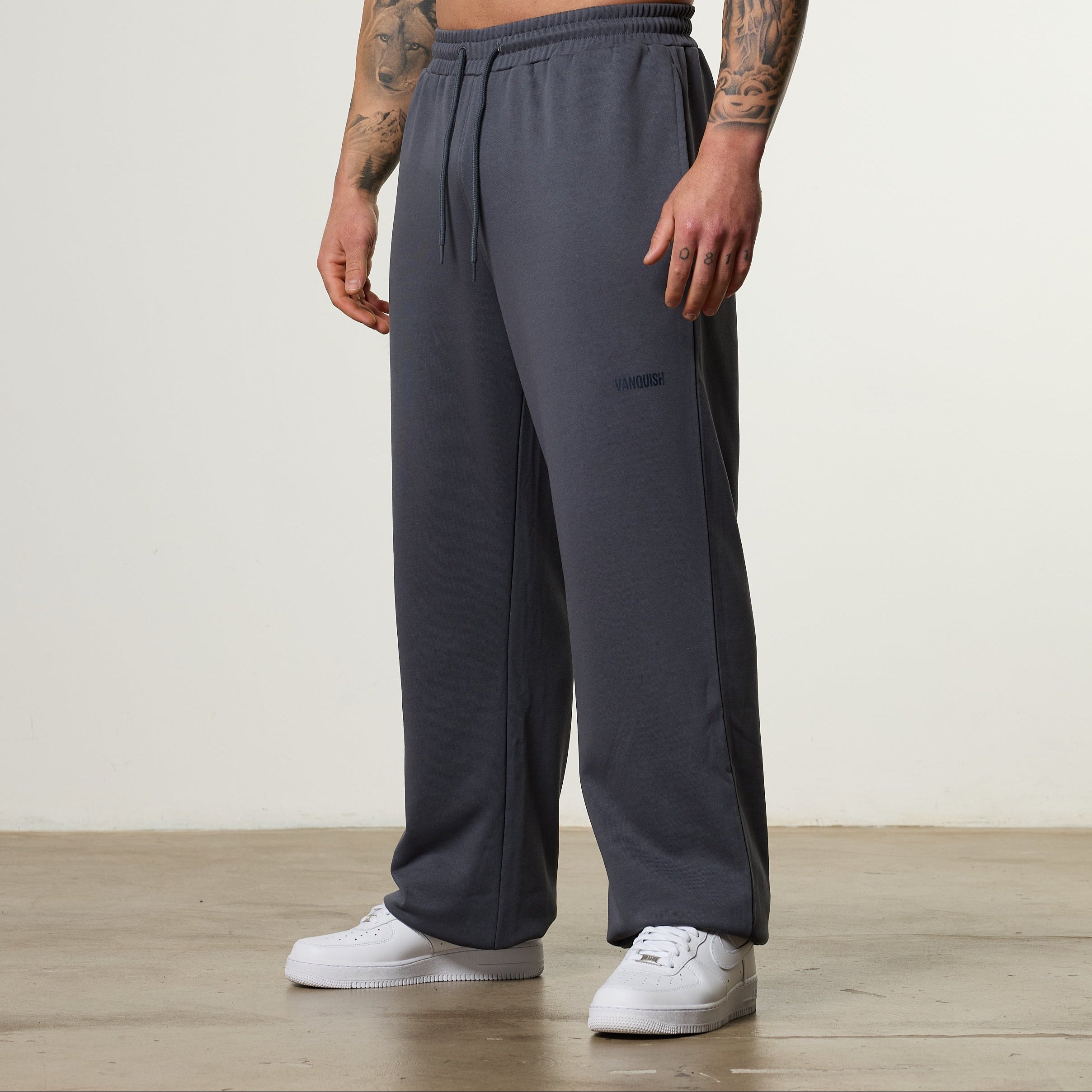 Vanquish Essential V2 Denim Blue Straight Leg Sweatpants