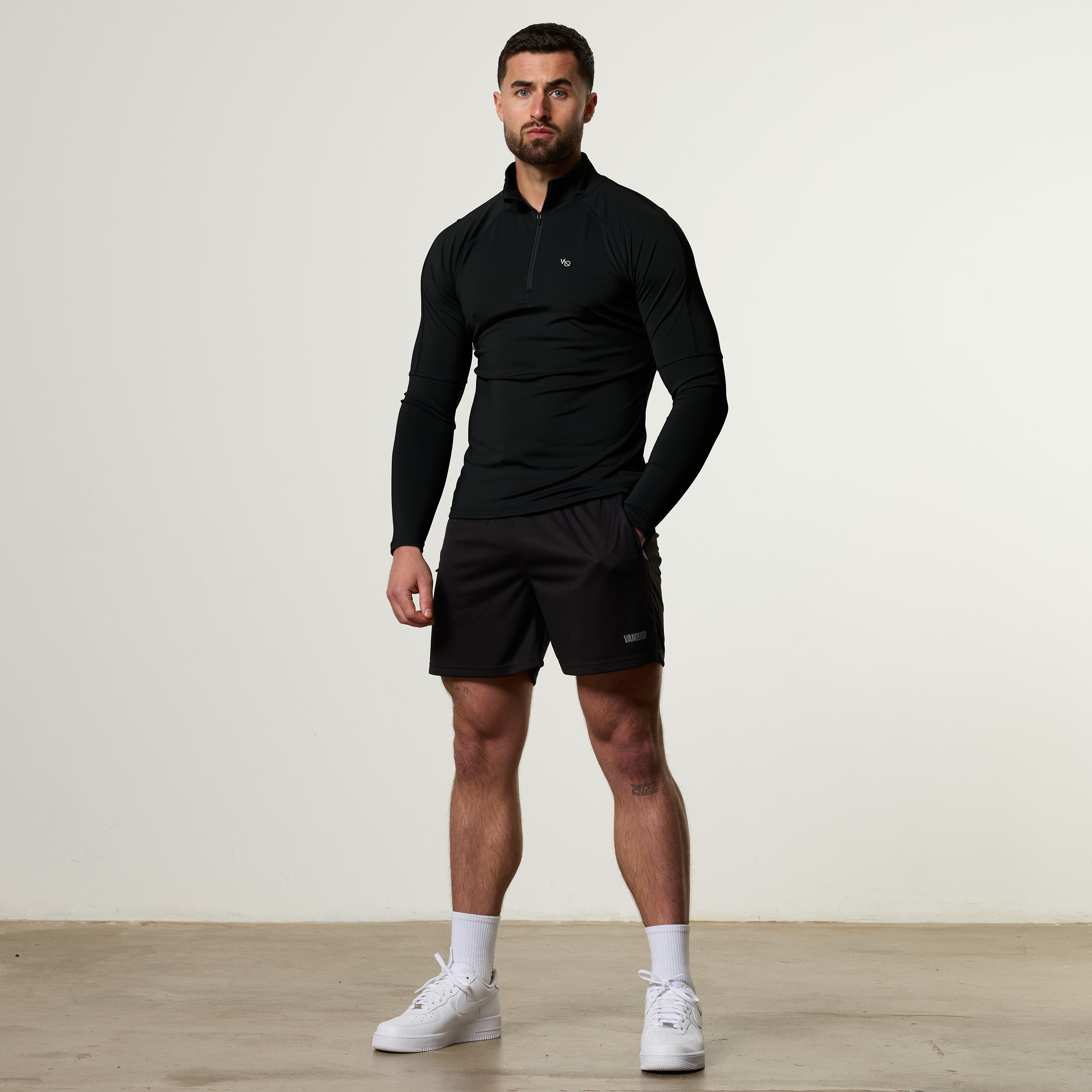 Vanquish Essential V2 Black Mesh Shorts