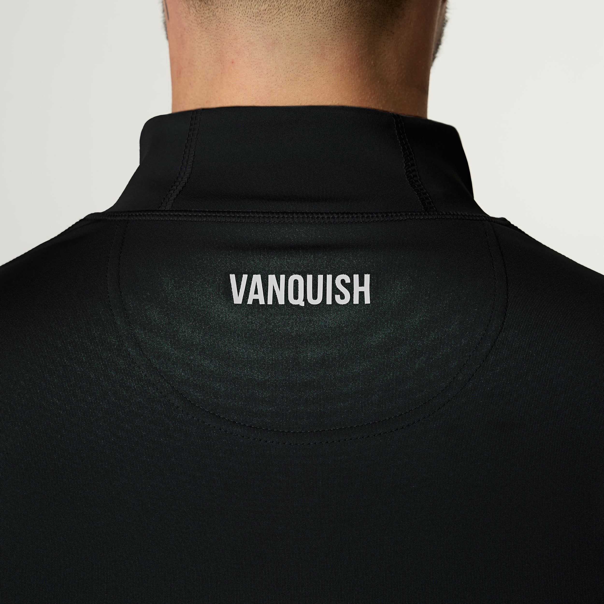 Vanquish Essential V2 Performance Black 1/4 Zip Top