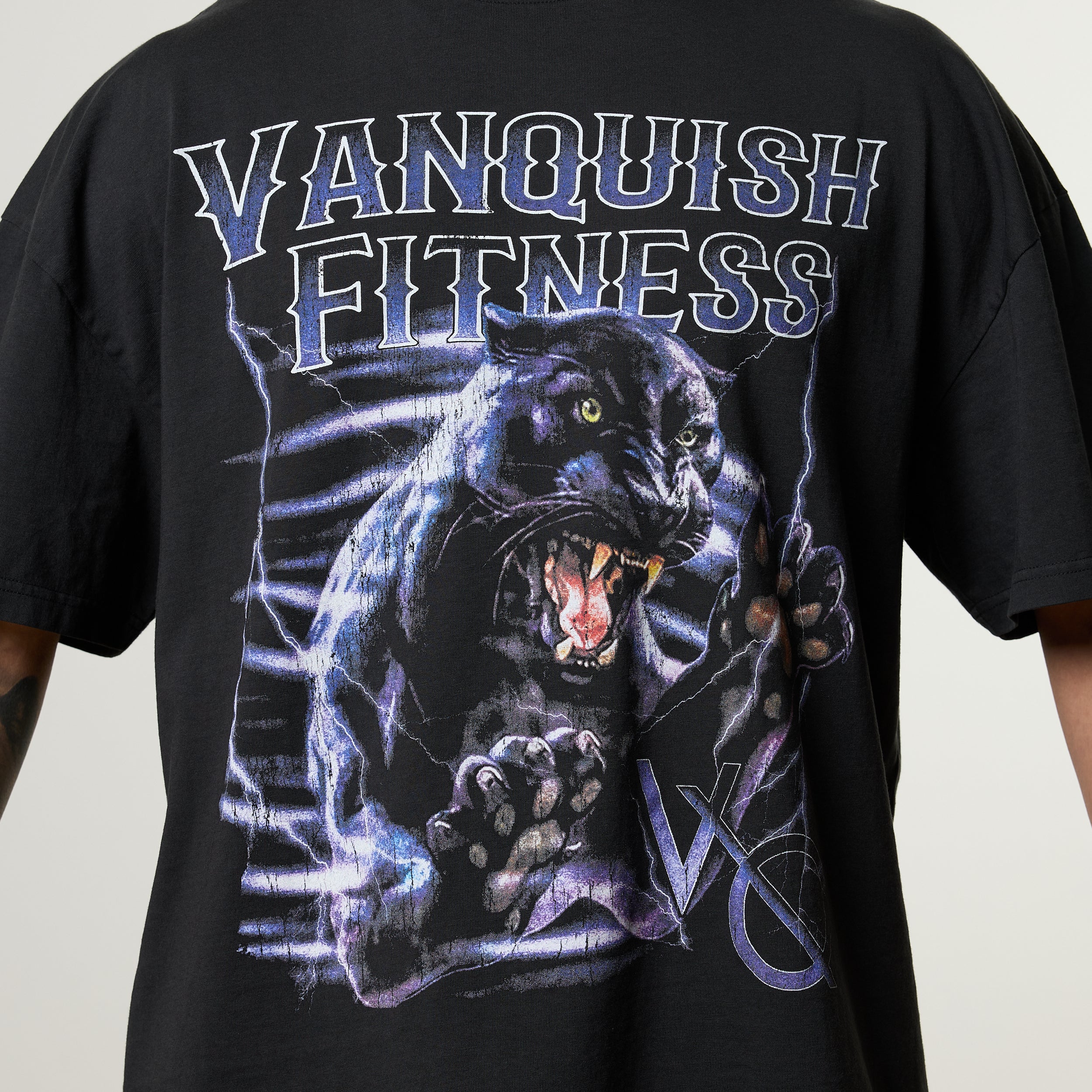 Vanquish Obsidian Black Panther Oversized Boxy T Shirt