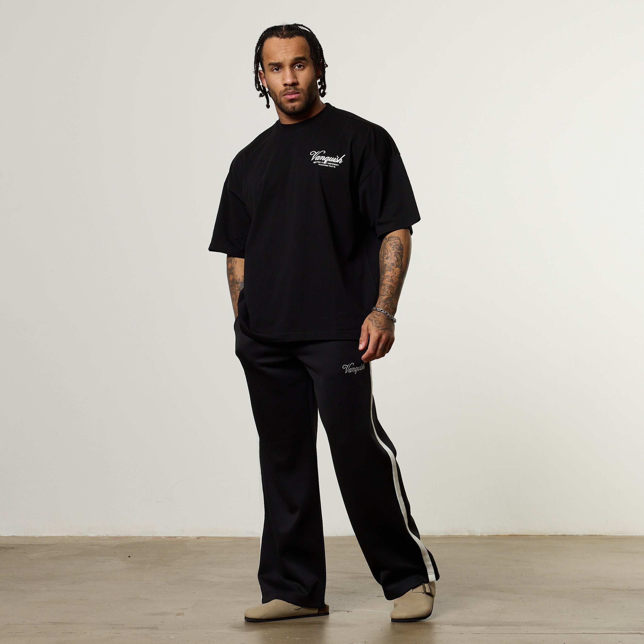 Vanquish Off Season Black Oversized Boxy T Shirt