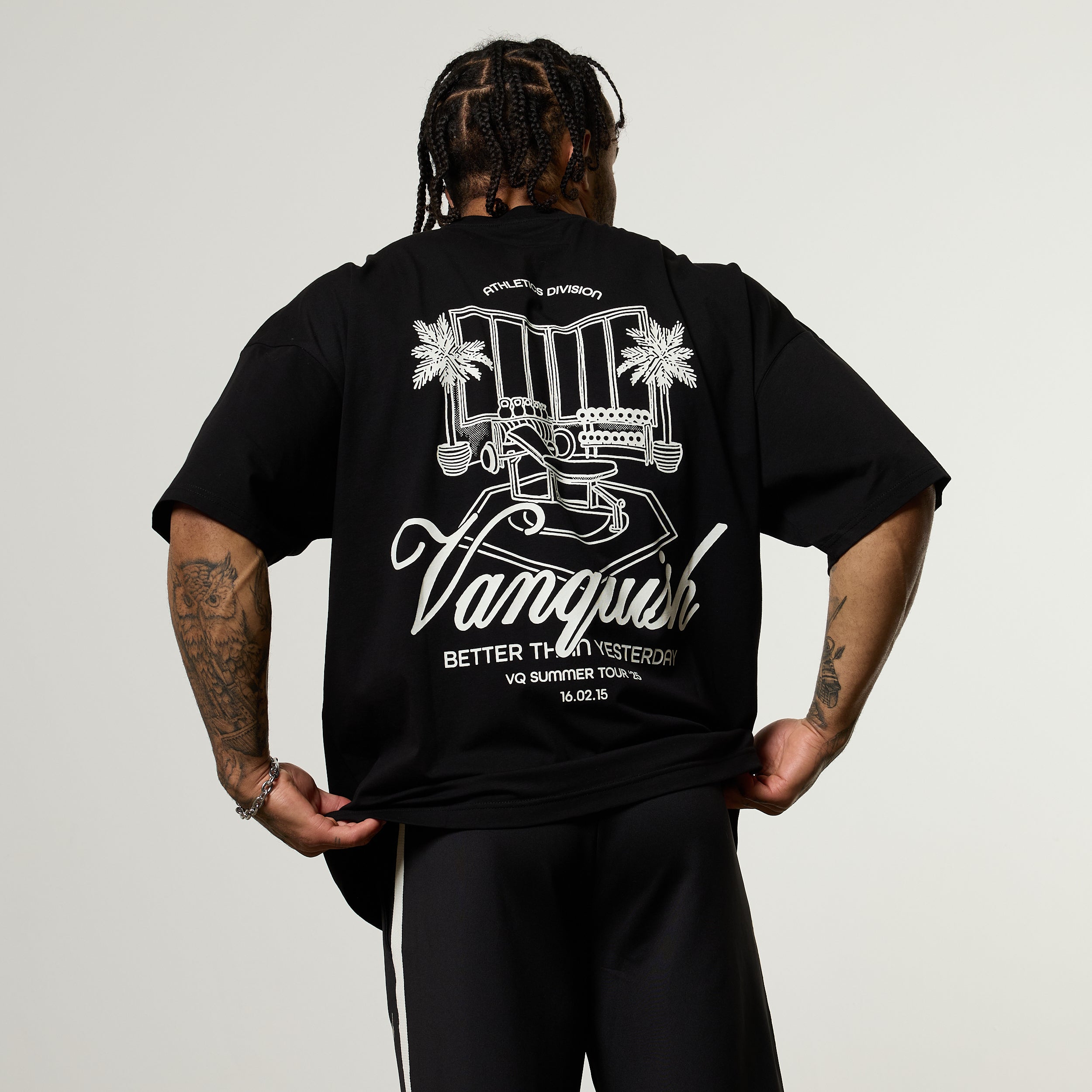 Vanquish Off Season Black Oversized Boxy T Shirt