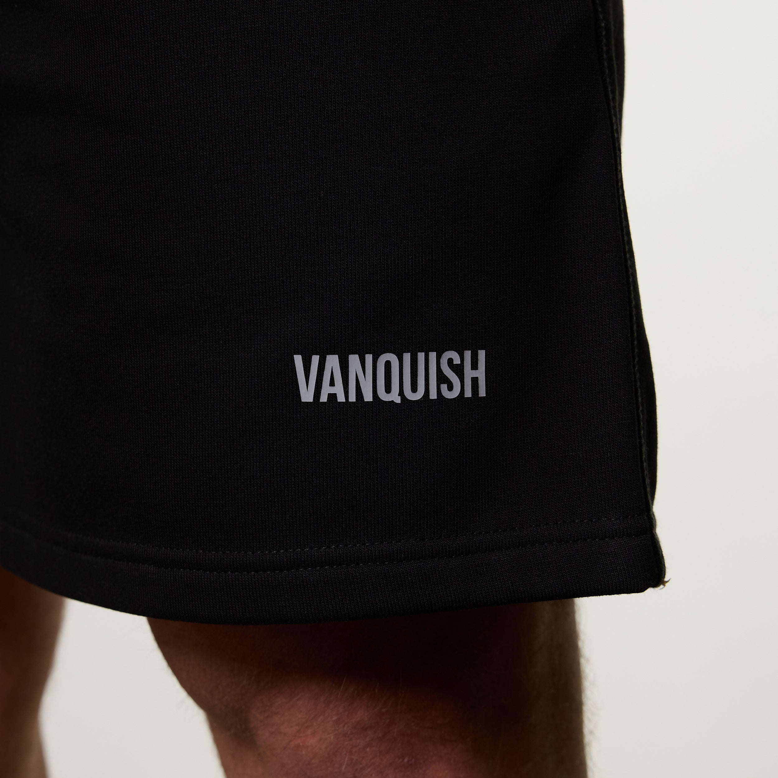 Vanquish Essential Black Oversized Heavyweight Shorts